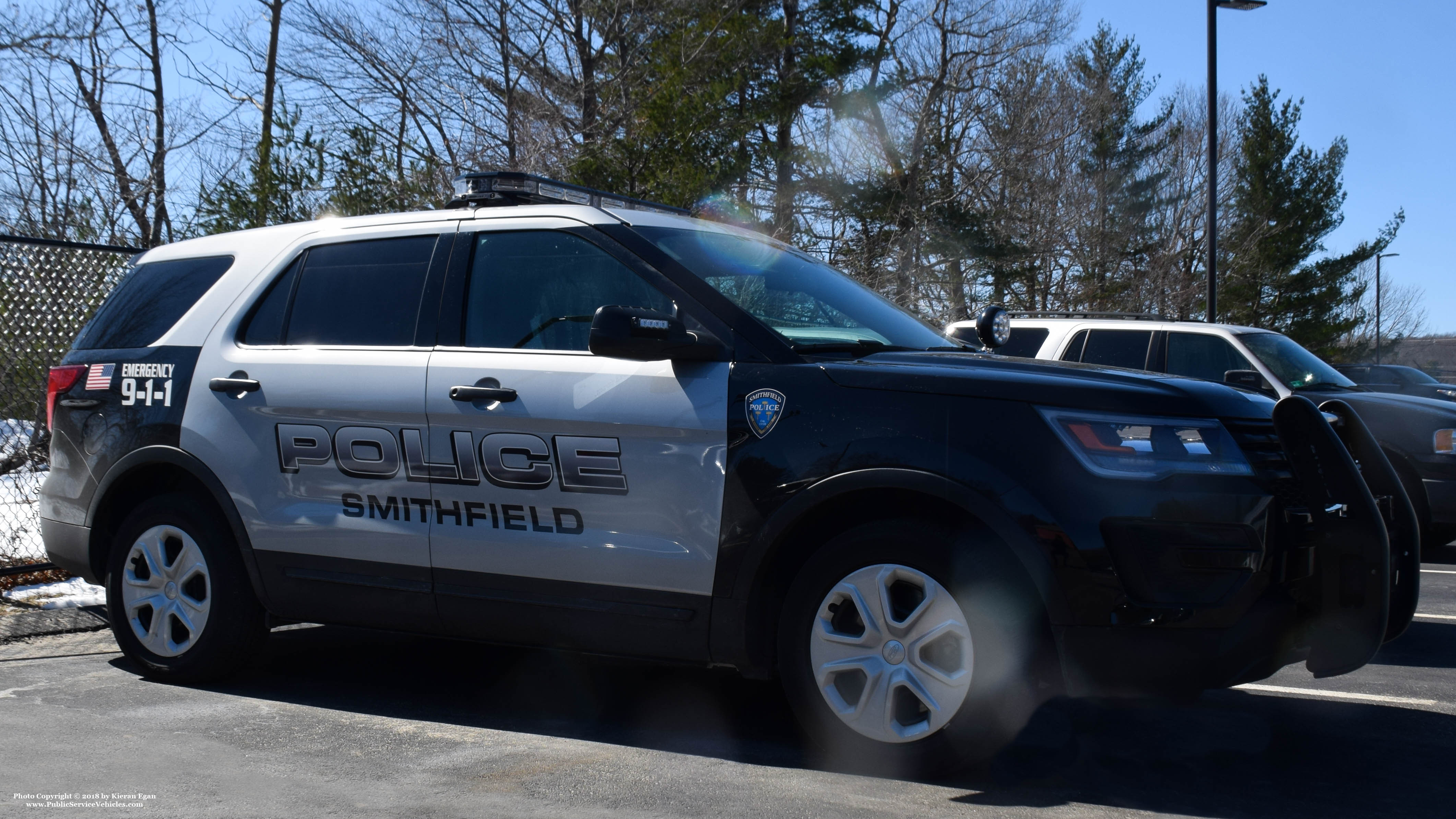 A photo  of Smithfield Police
            Cruiser 210, a 2017 Ford Police Interceptor Utility             taken by Kieran Egan