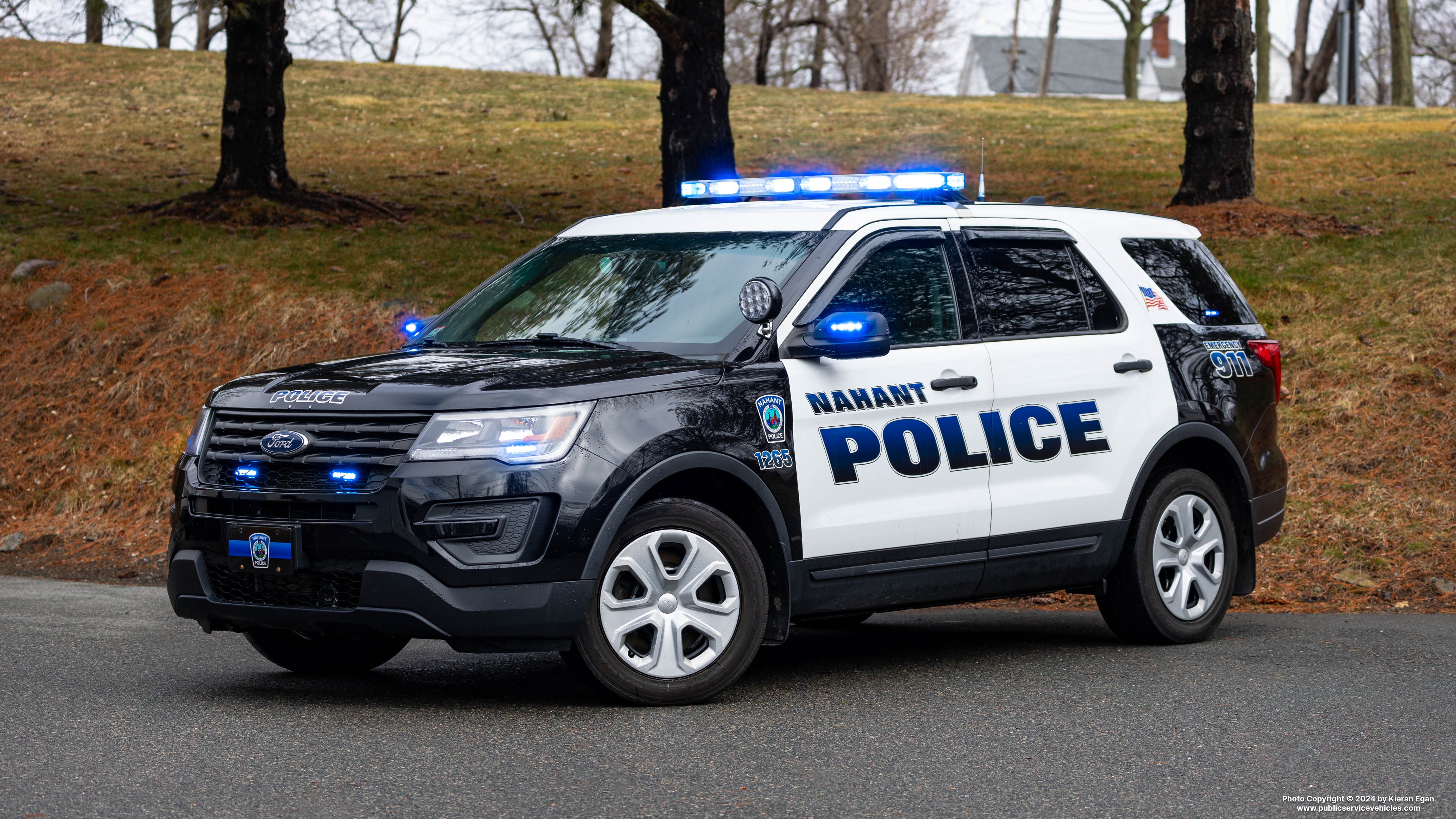 A photo  of Nahant Police
            Cruiser 1265, a 2019 Ford Police Interceptor Utility             taken by Kieran Egan