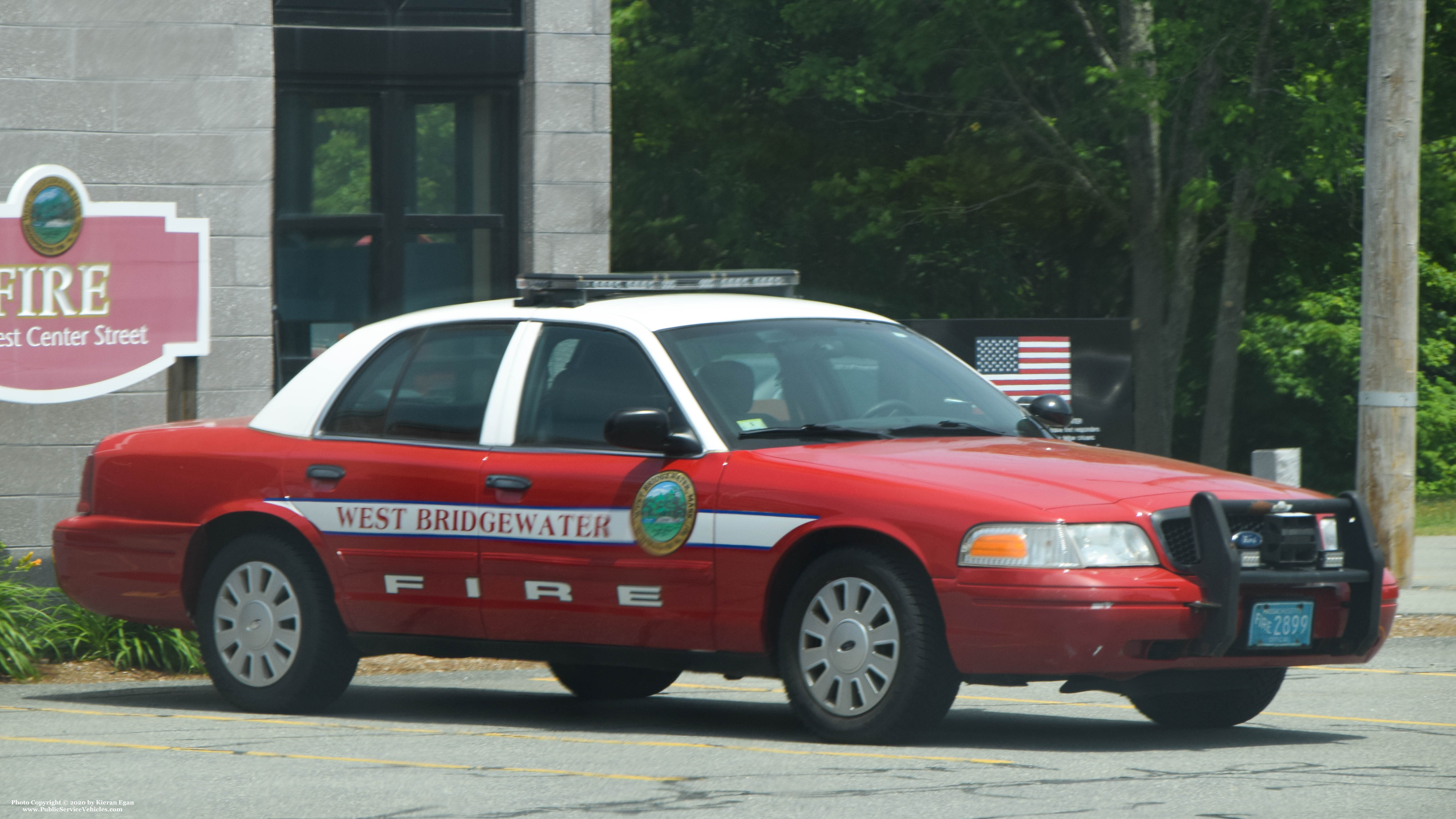 A photo  of West Bridgewater Fire
            Car 2, a 2009 Ford Crown Victoria Police Interceptor             taken by Kieran Egan