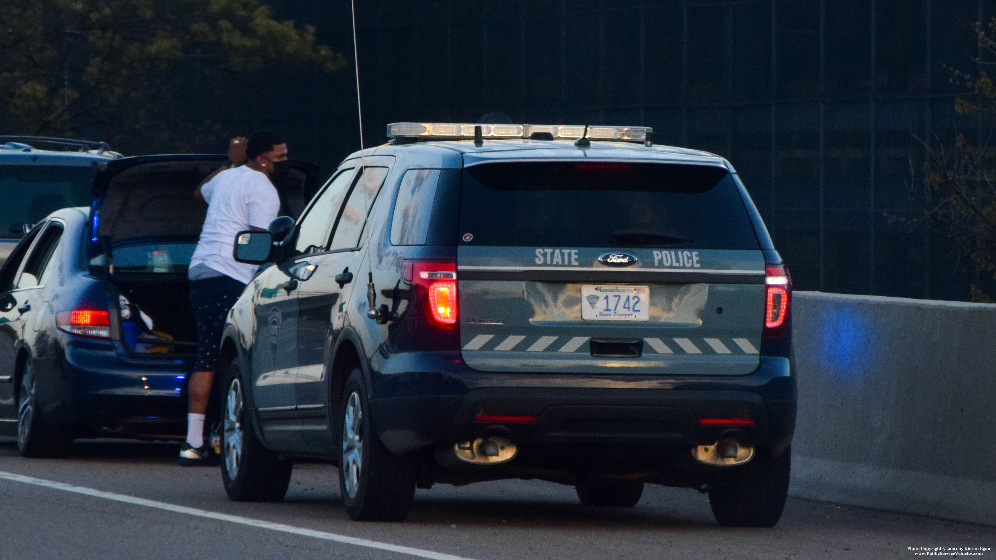 A photo  of Massachusetts State Police
            Cruiser 1742, a 2015 Ford Massachusetts State Police             taken by Kieran Egan