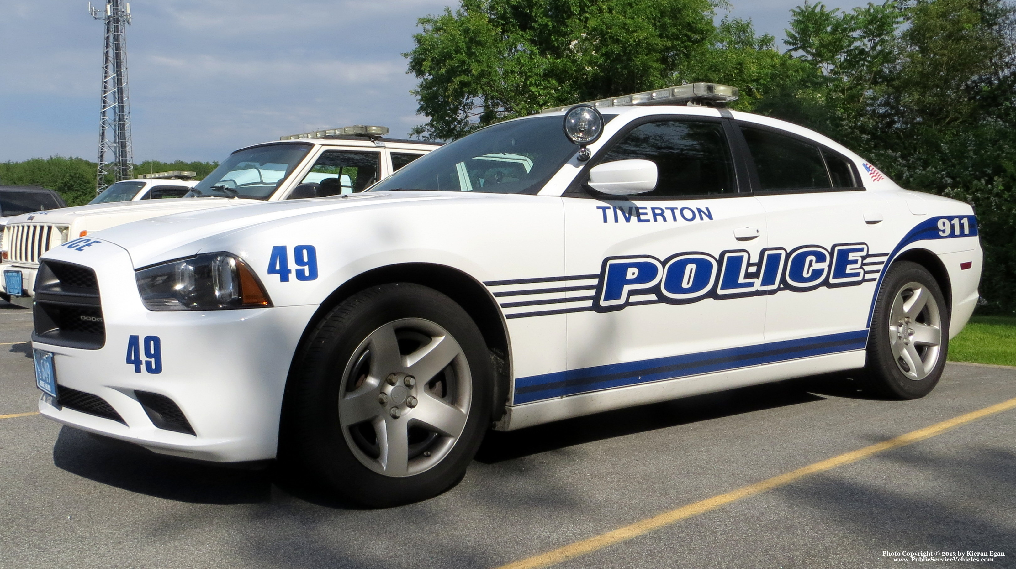 A photo  of Tiverton Police
            Car 49, a 2013 Dodge Charger             taken by Kieran Egan