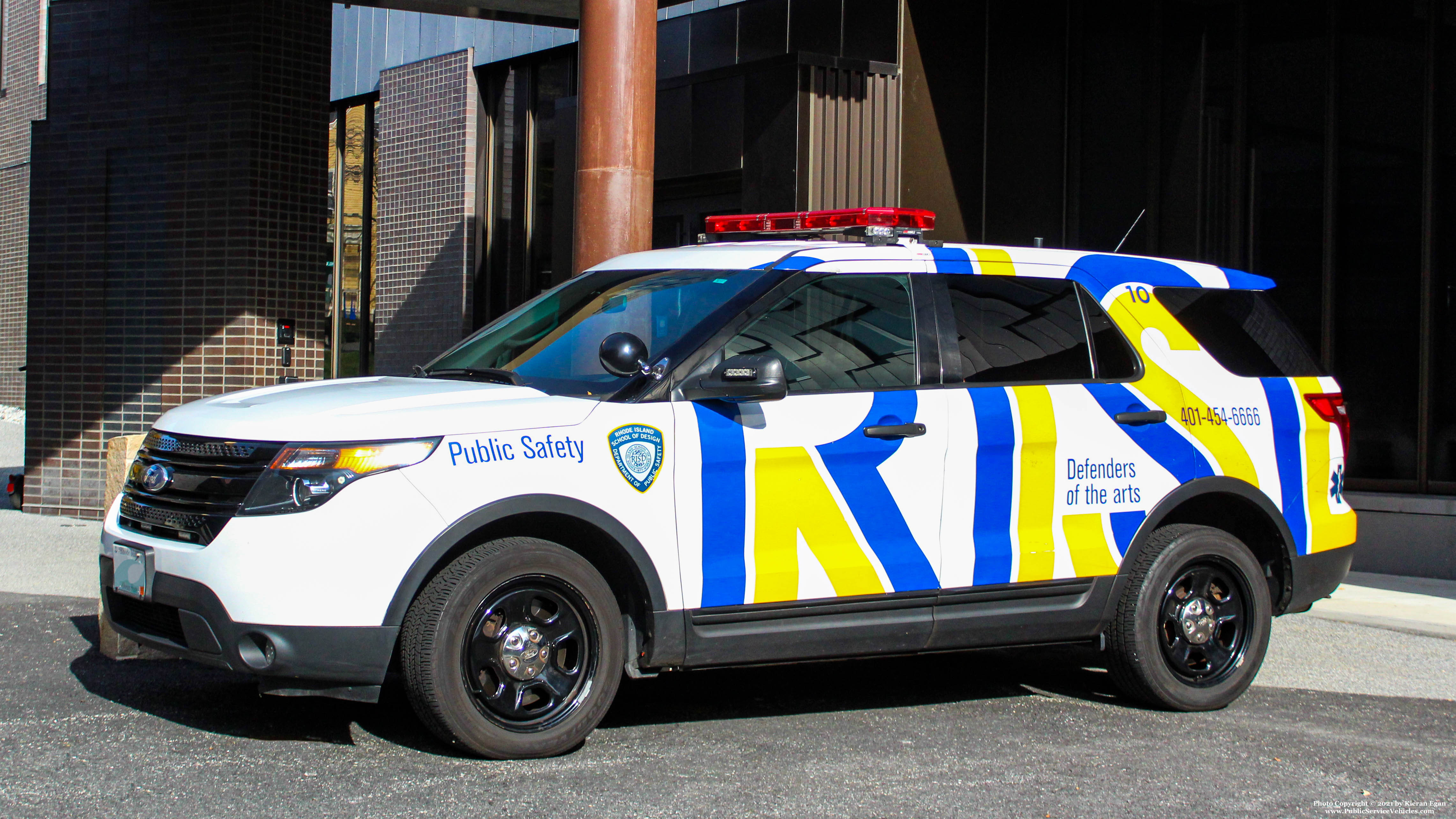 A photo  of Rhode Island School of Design Public Safety
            Car 10, a 2015 Ford Police Interceptor Utility             taken by Kieran Egan