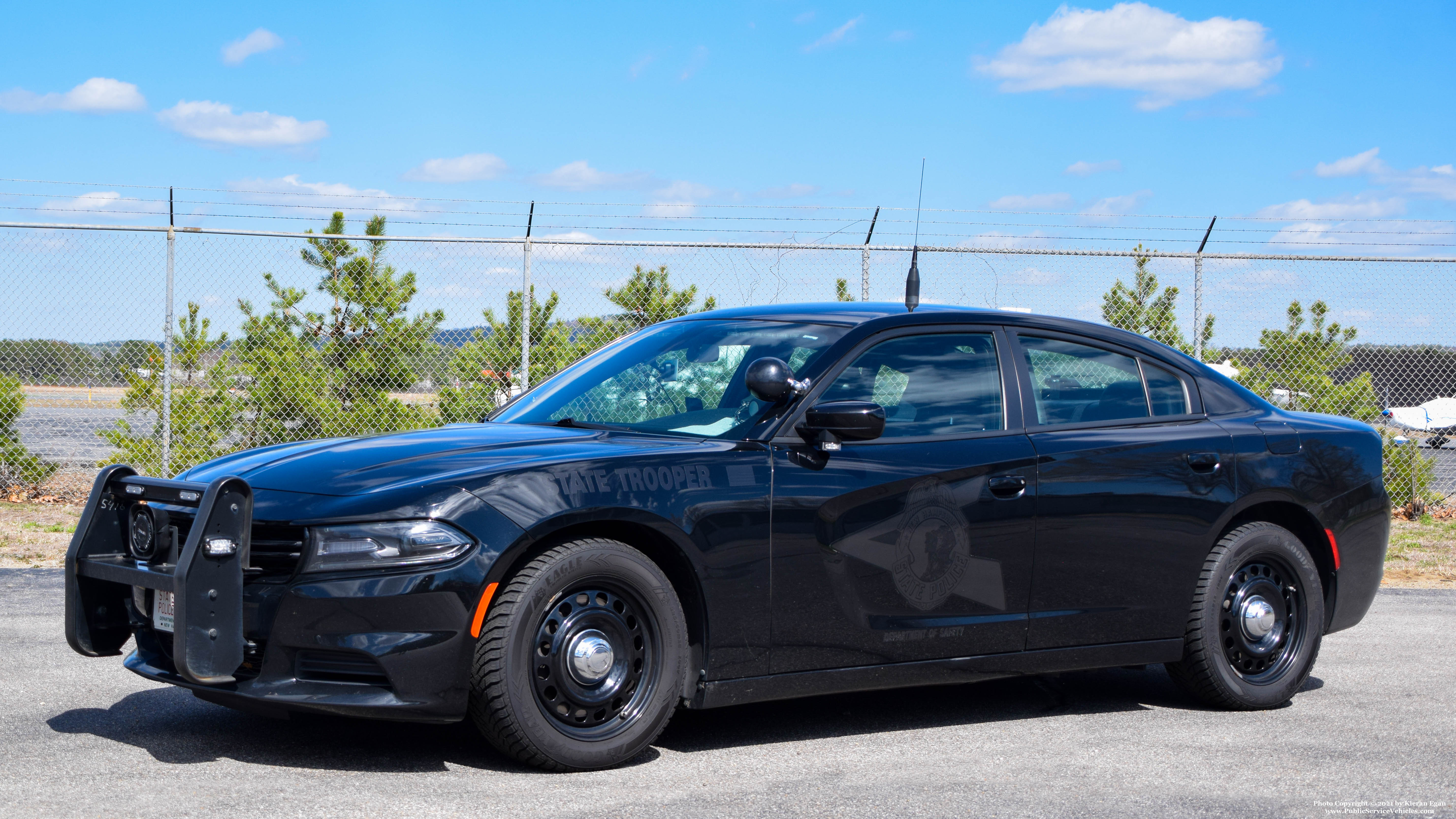 A photo  of New Hampshire State Police
            Cruiser 214, a 2018-2019 Dodge Charger             taken by Kieran Egan