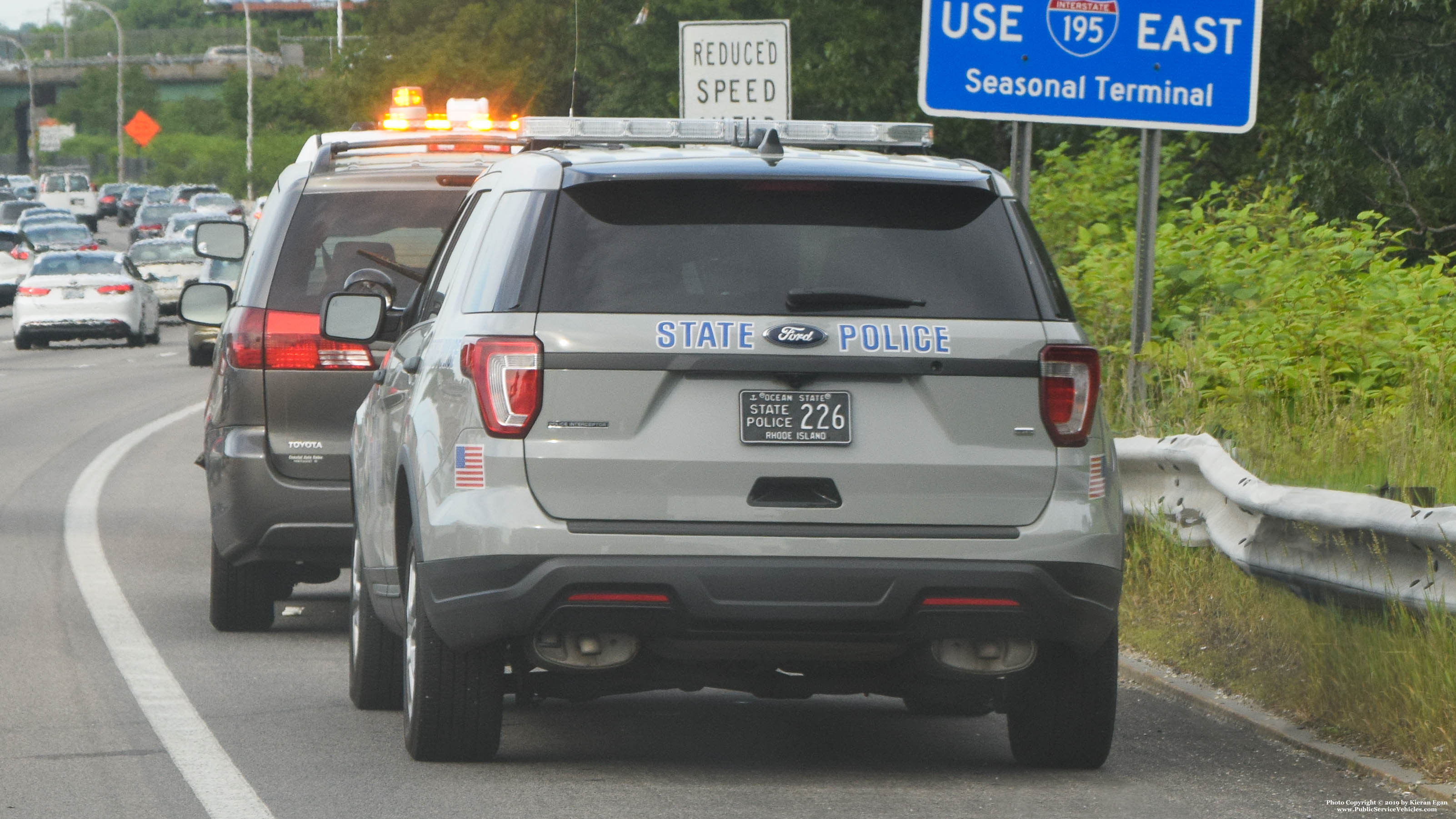 A photo  of Rhode Island State Police
            Cruiser 226, a 2018 Ford Police Interceptor Utility             taken by Kieran Egan