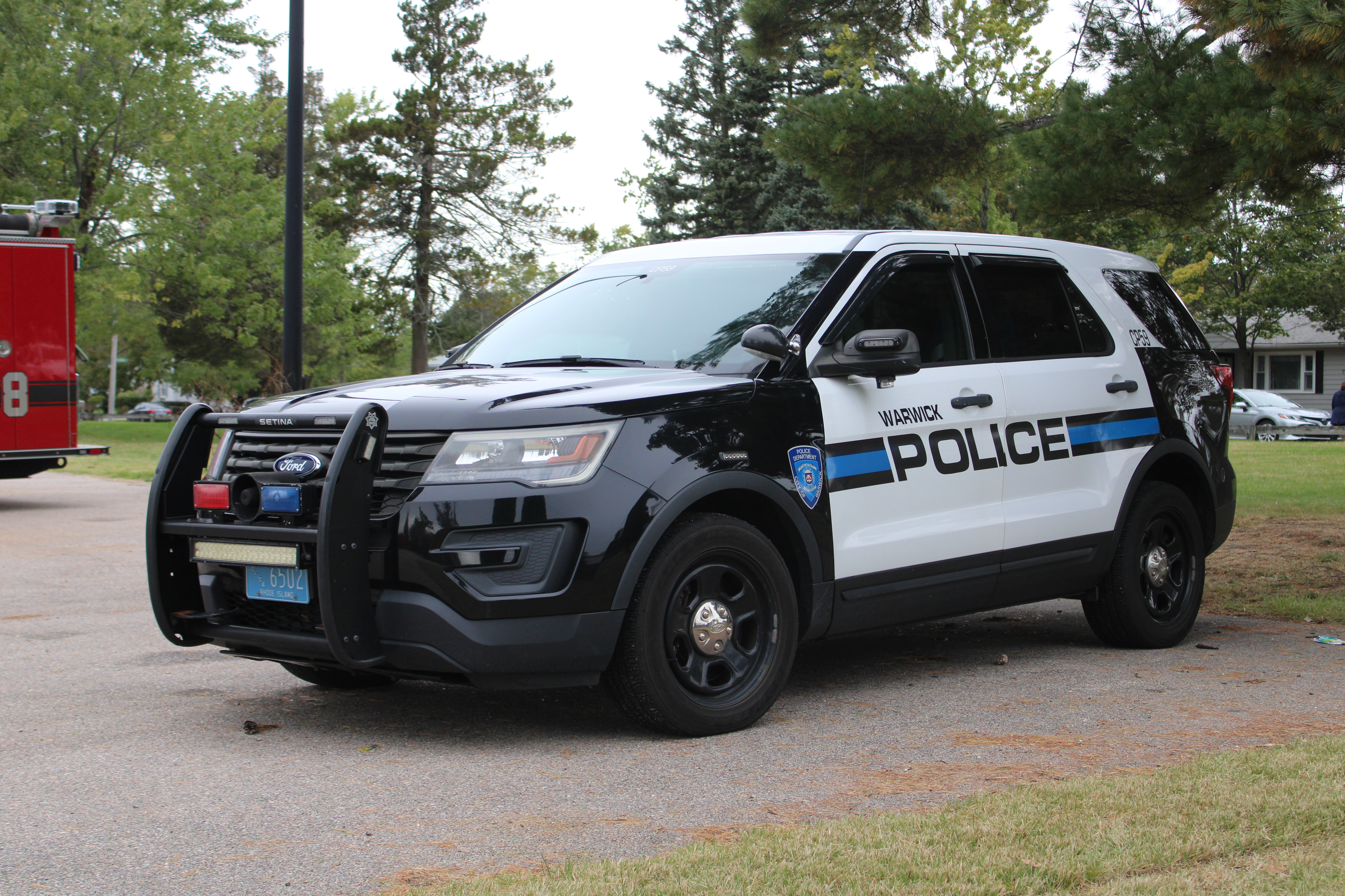 A photo  of Warwick Police
            Cruiser CP-59, a 2017 Ford Police Interceptor Utility             taken by @riemergencyvehicles