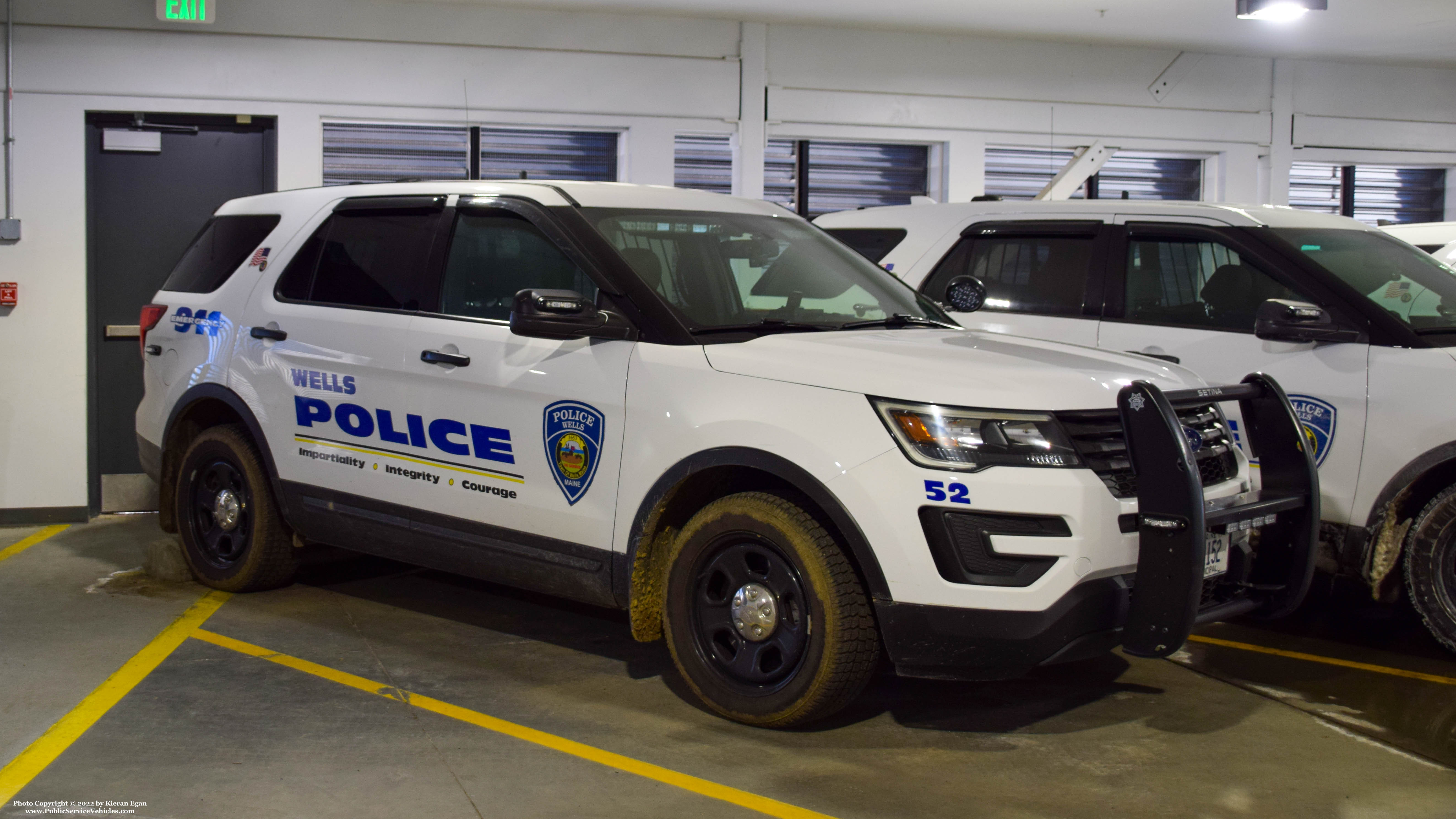 A photo  of Wells Police
            Car 52, a 2016-2019 Ford Police Interceptor Utility             taken by Kieran Egan