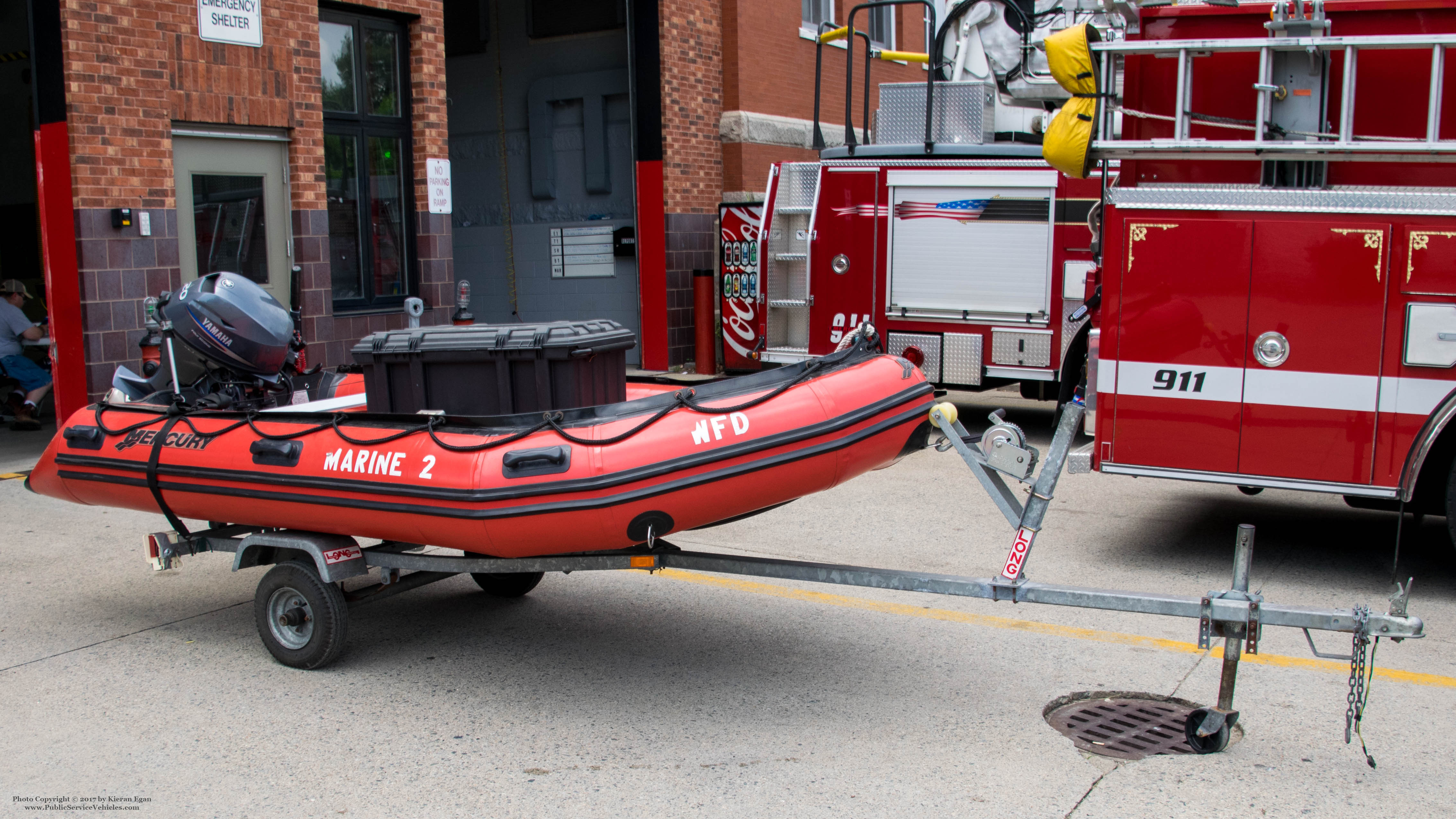 A photo  of Warren Fire
            Marine 2, a 1990-2011 Mercury Marine Inflatable Boat             taken by Kieran Egan