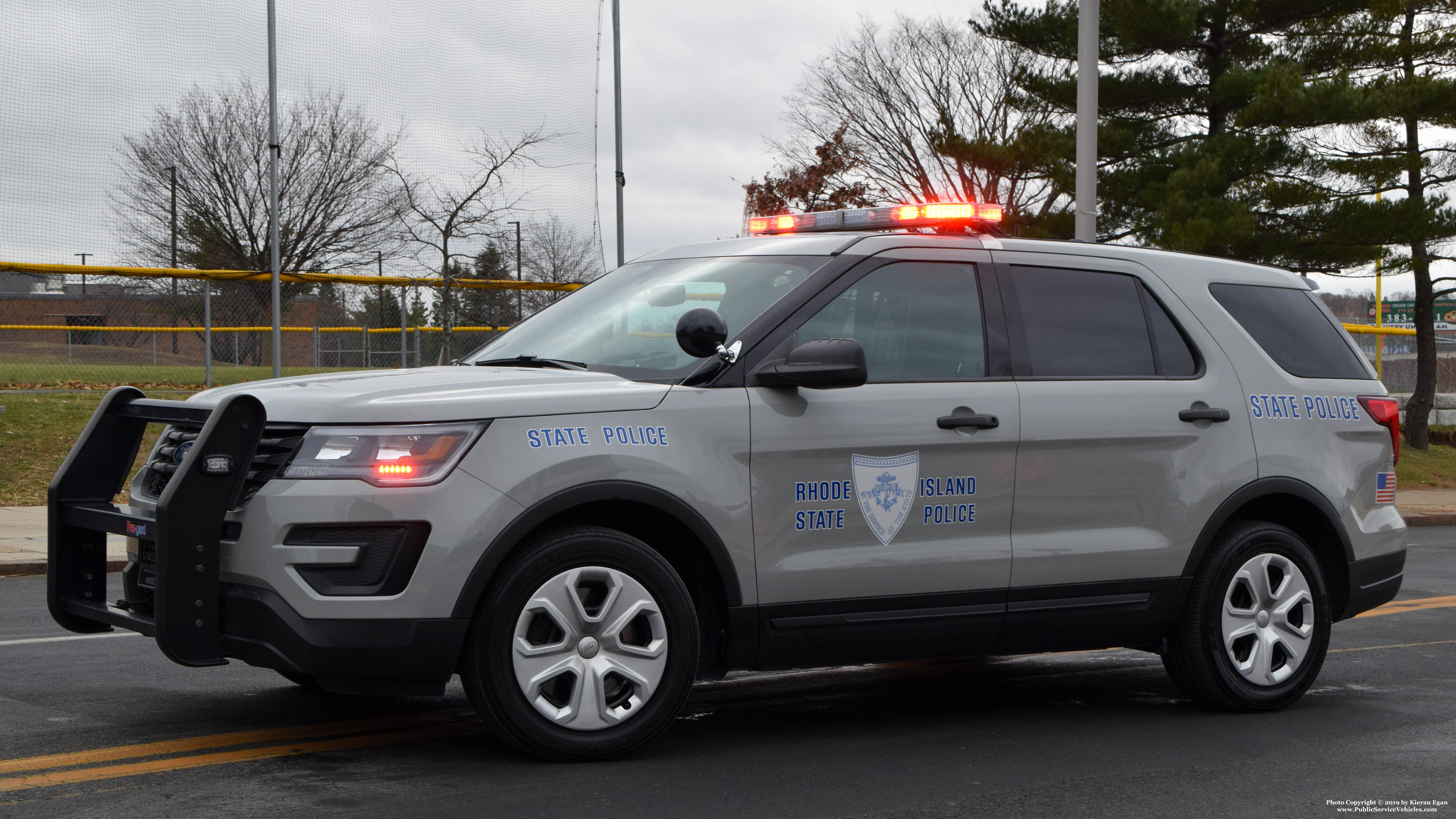 A photo  of Rhode Island State Police
            Cruiser 68, a 2016-2019 Ford Police Interceptor Utility             taken by Kieran Egan