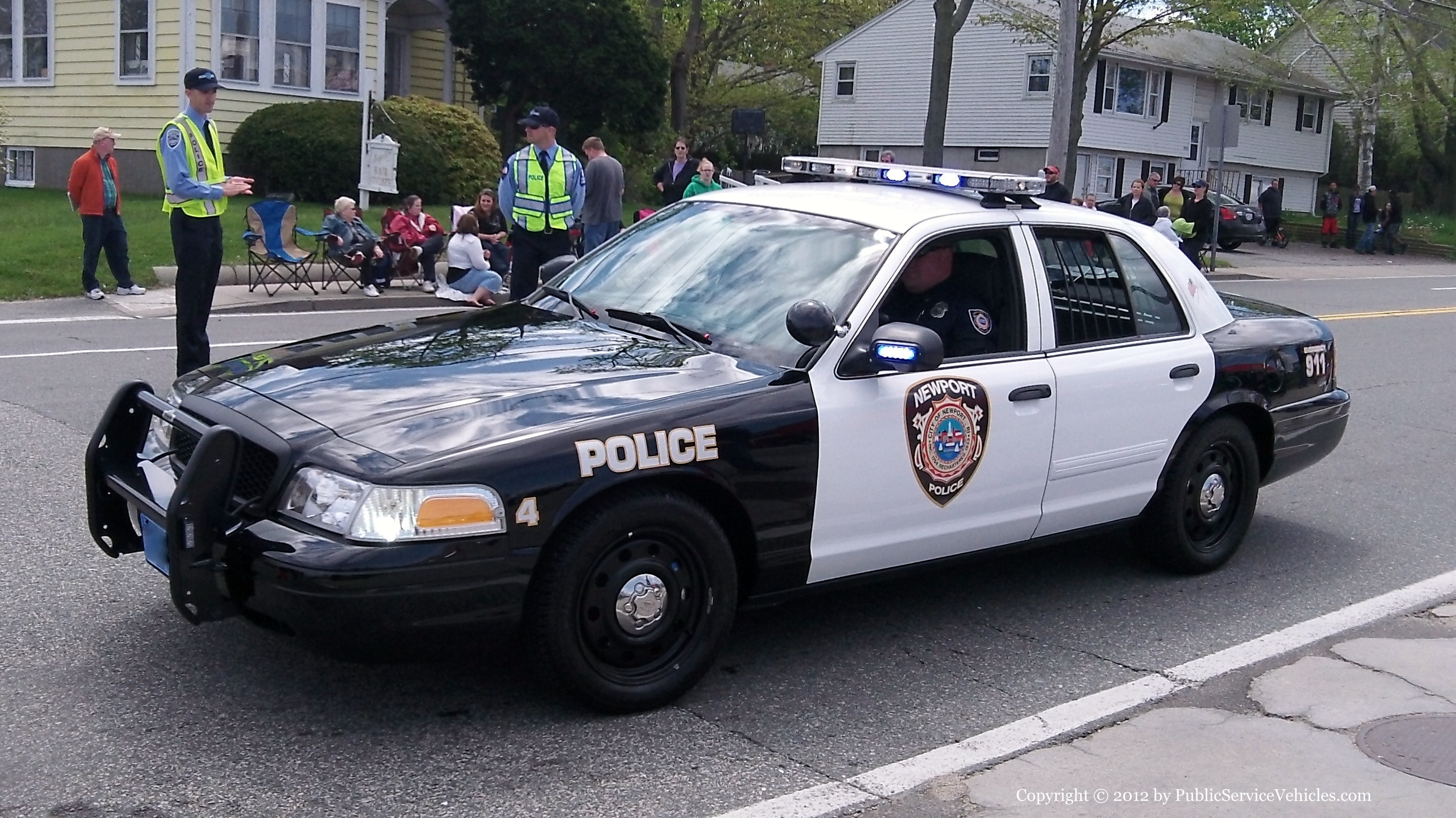 A photo  of Newport Police
            Car 4, a 2009-2011 Ford Crown Victoria Police Interceptor             taken by Kieran Egan