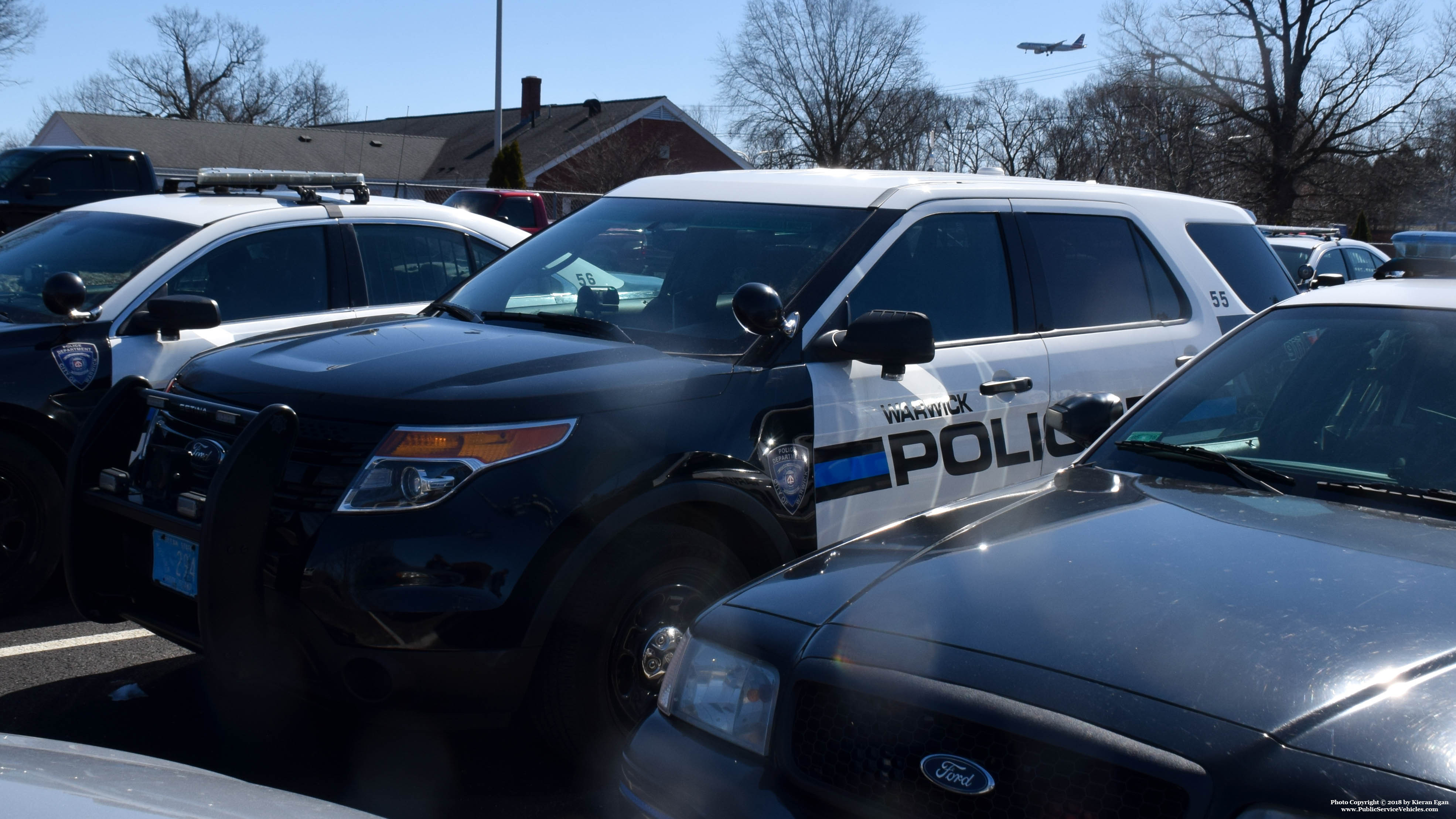 A photo  of Warwick Police
            Cruiser CP-55, a 2014 Ford Police Interceptor Utility             taken by Kieran Egan