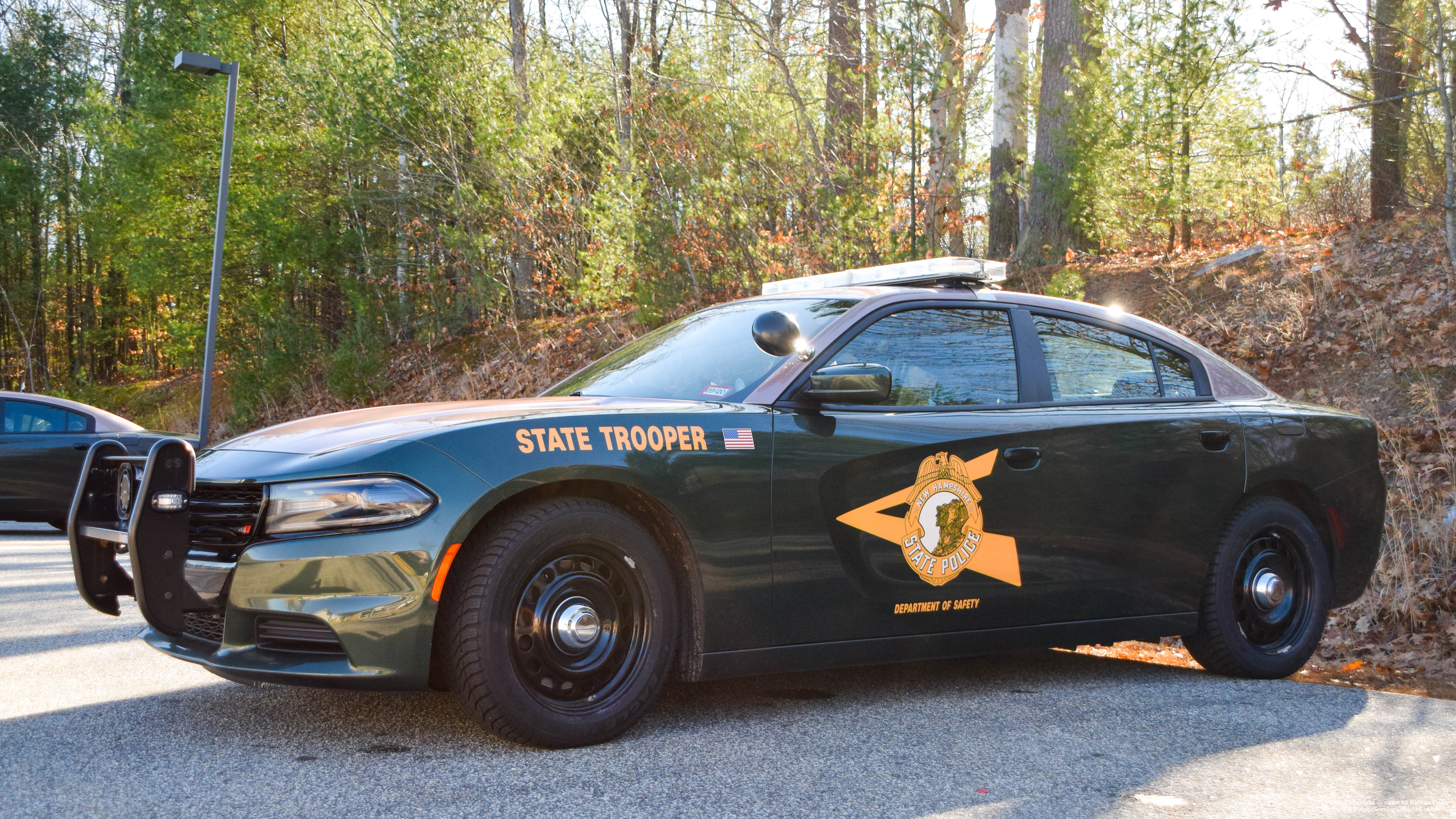 A photo  of New Hampshire State Police
            Cruiser 419, a 2015-2019 Dodge Charger             taken by Kieran Egan