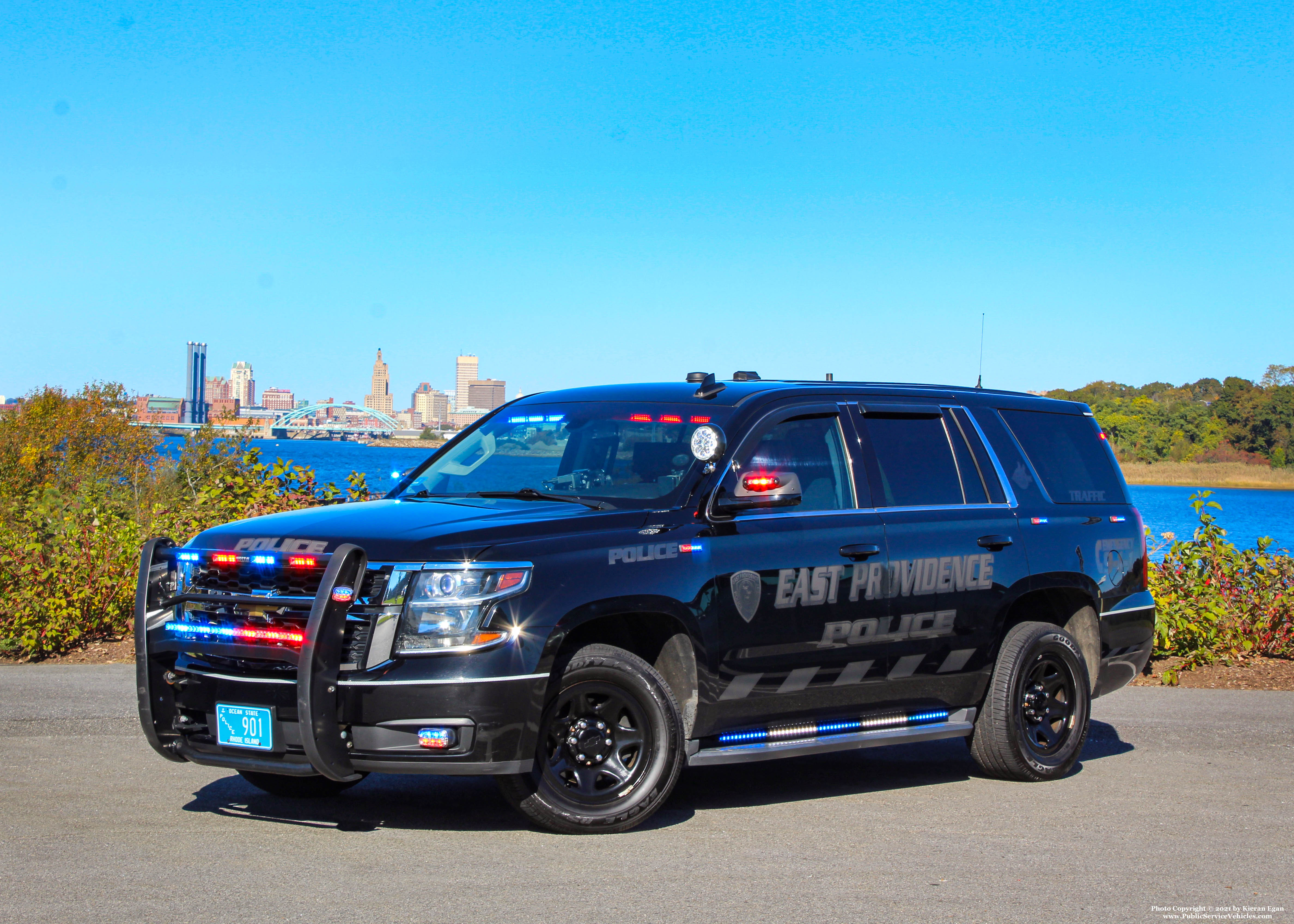 A photo  of East Providence Police
            Car [2]33, a 2016 Chevrolet Tahoe             taken by Kieran Egan