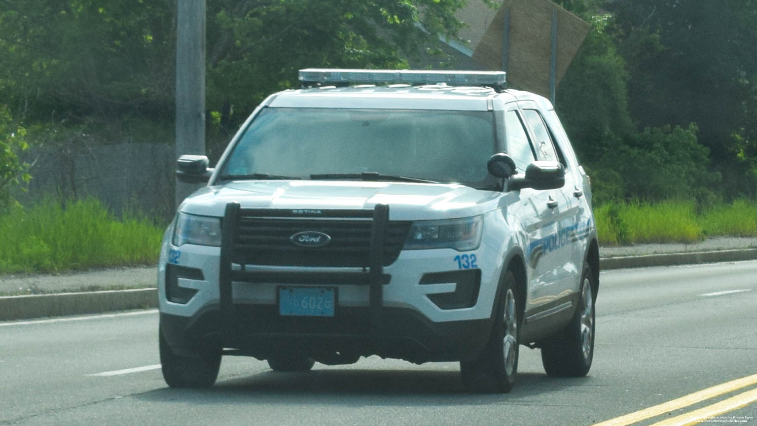 A photo  of Swansea Police
            Cruiser 132, a 2016 Ford Police Interceptor Utility             taken by Kieran Egan