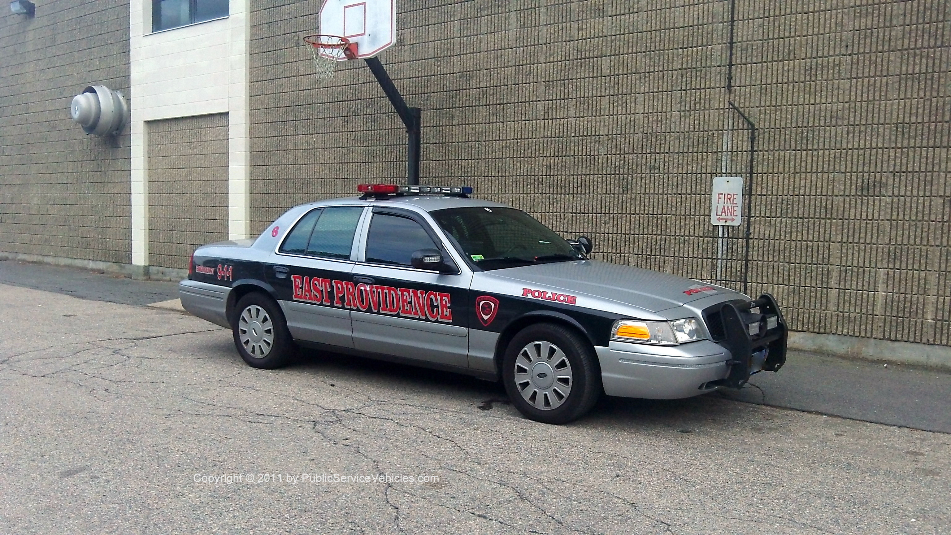 A photo  of East Providence Police
            Car 6, a 2008 Ford Crown Victoria Police Interceptor             taken by Kieran Egan