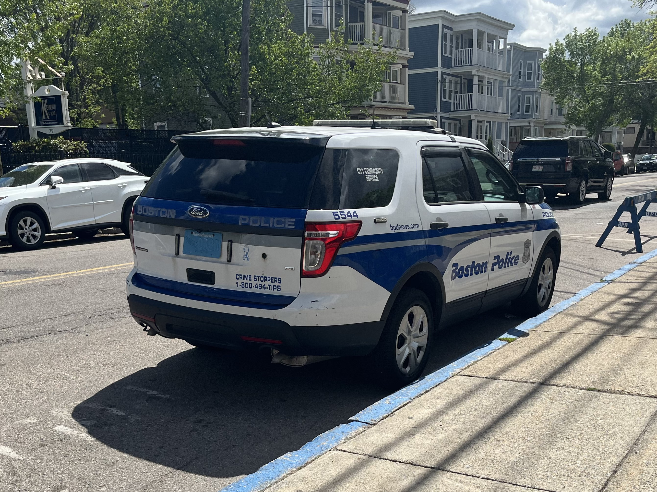 A photo  of Boston Police
            Cruiser 5544, a 2015 Ford Police Interceptor Utility             taken by @riemergencyvehicles