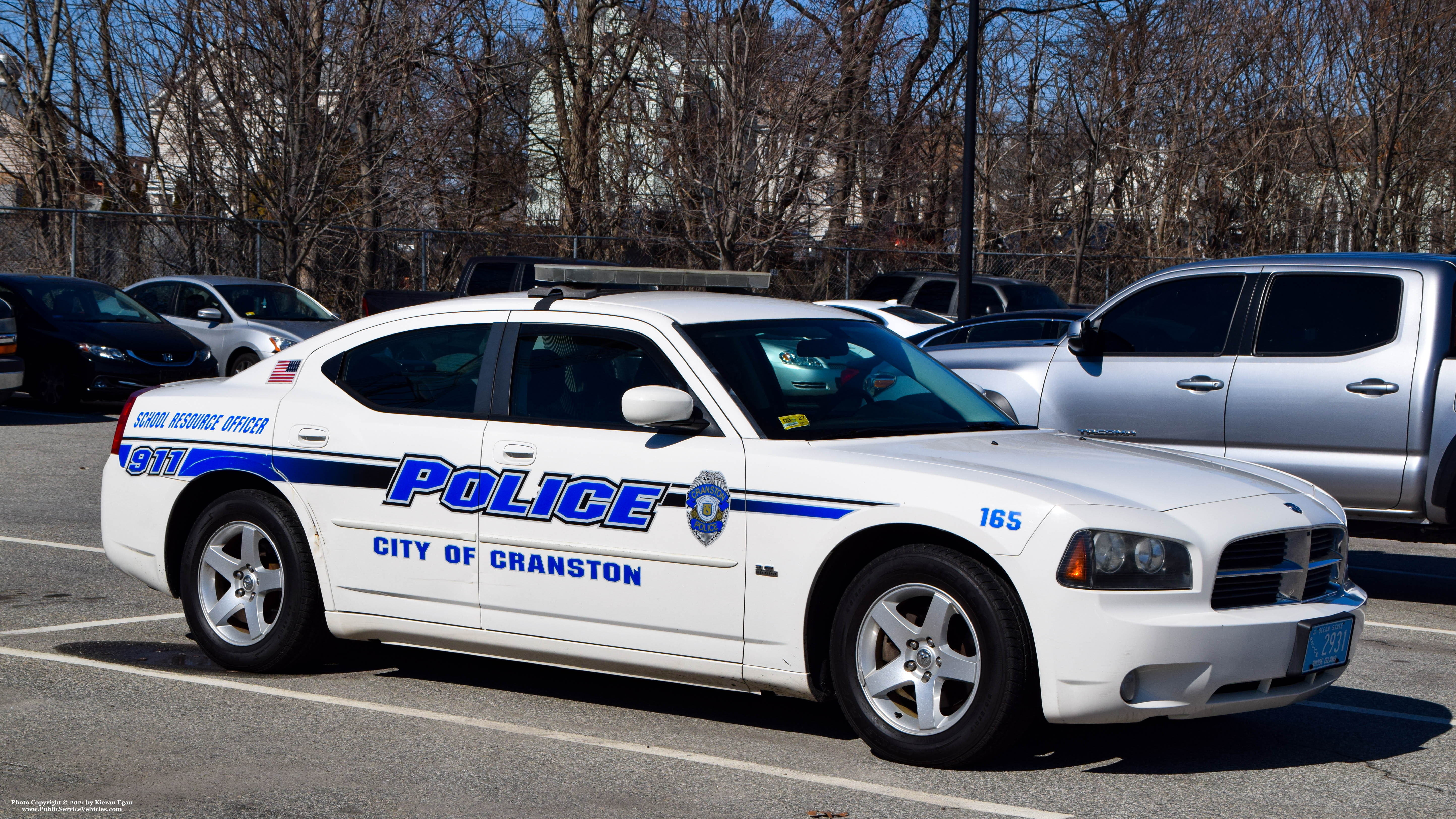 A photo  of Cranston Police
            Cruiser 165, a 2006-2010 Dodge Charger             taken by Kieran Egan