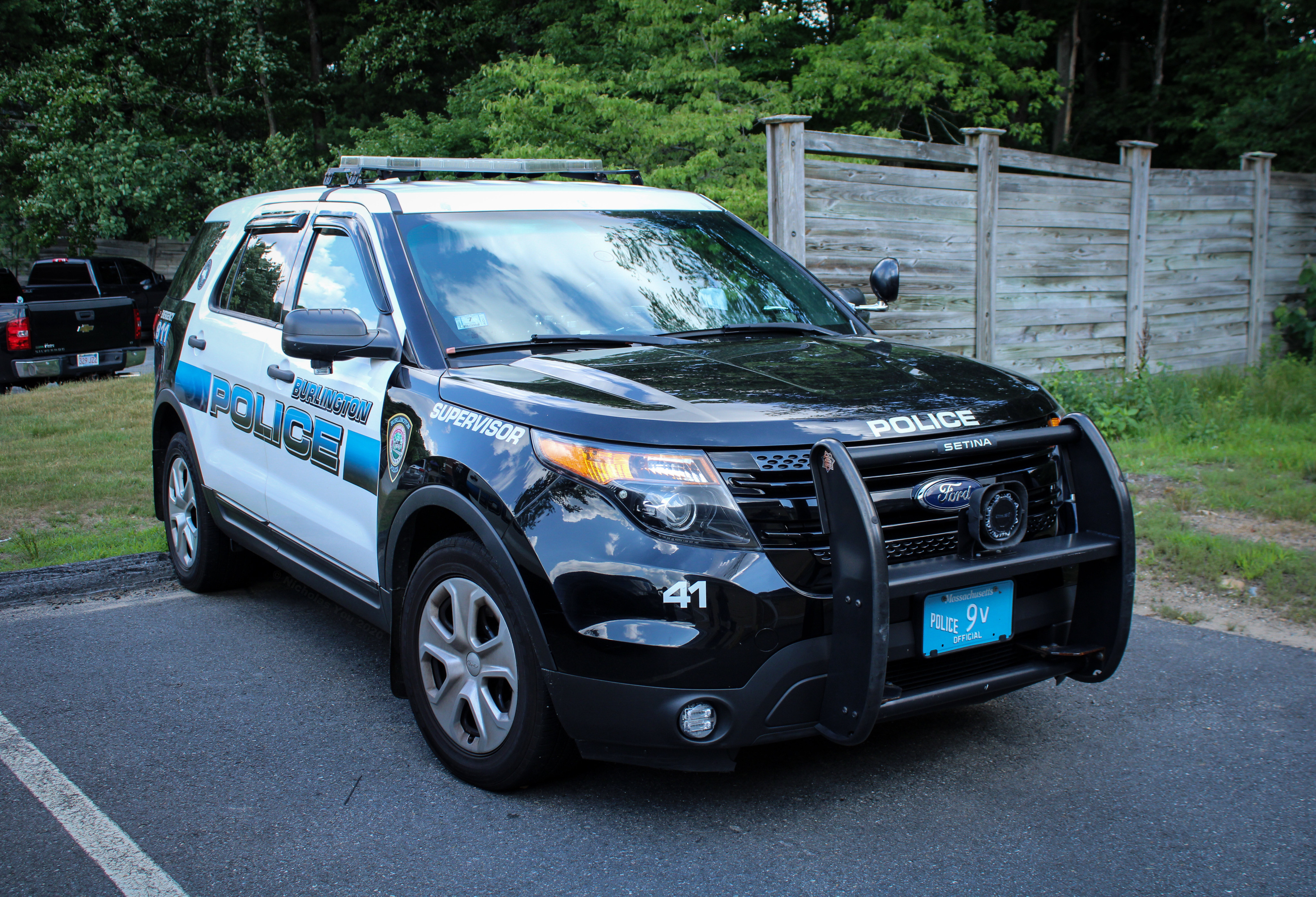 A photo  of Burlington Police
            Cruiser 41, a 2013-2015 Ford Police Interceptor Utility             taken by Nicholas You