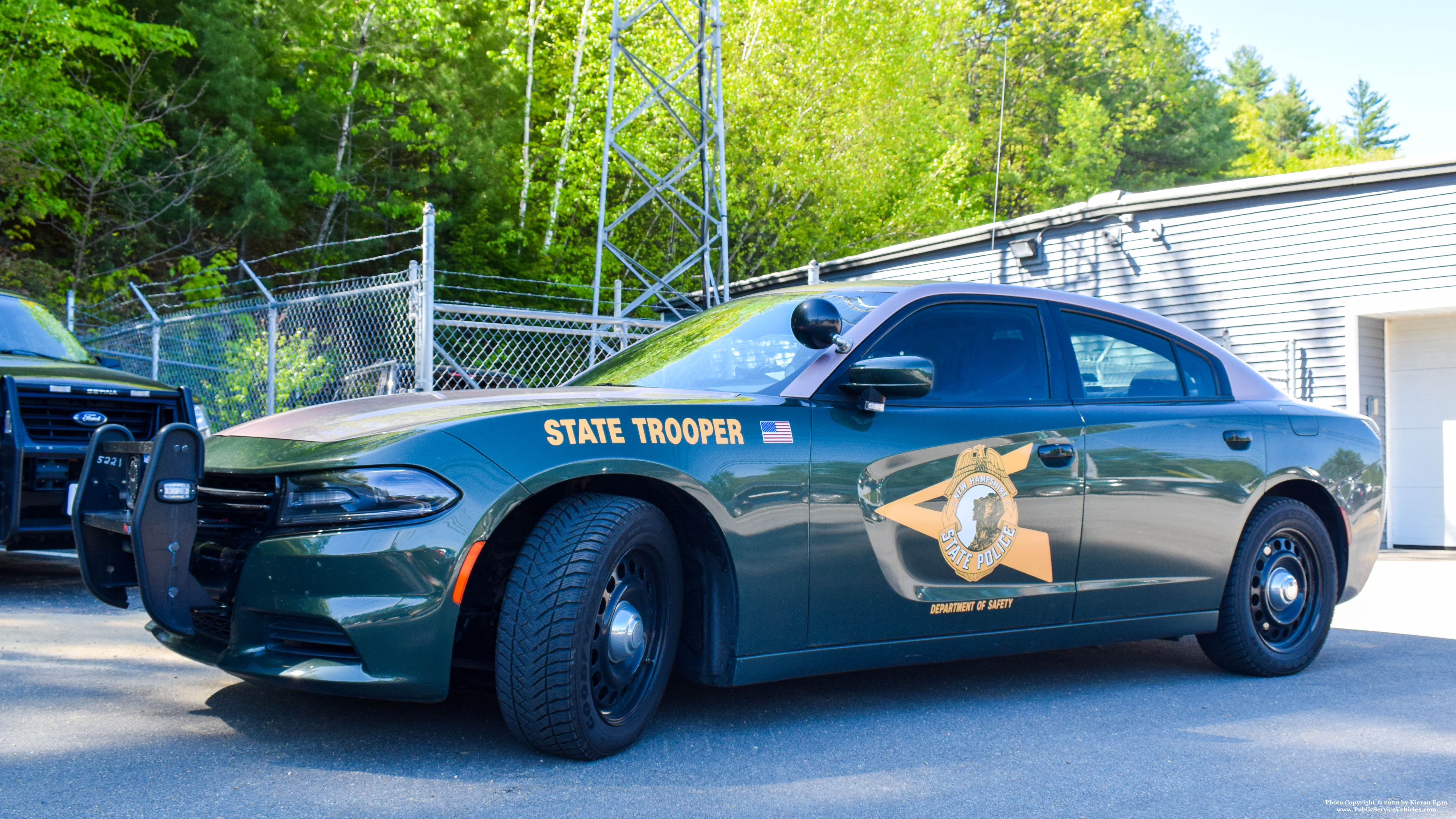 A photo  of New Hampshire State Police
            Cruiser 617, a 2015-2018 Dodge Charger             taken by Kieran Egan