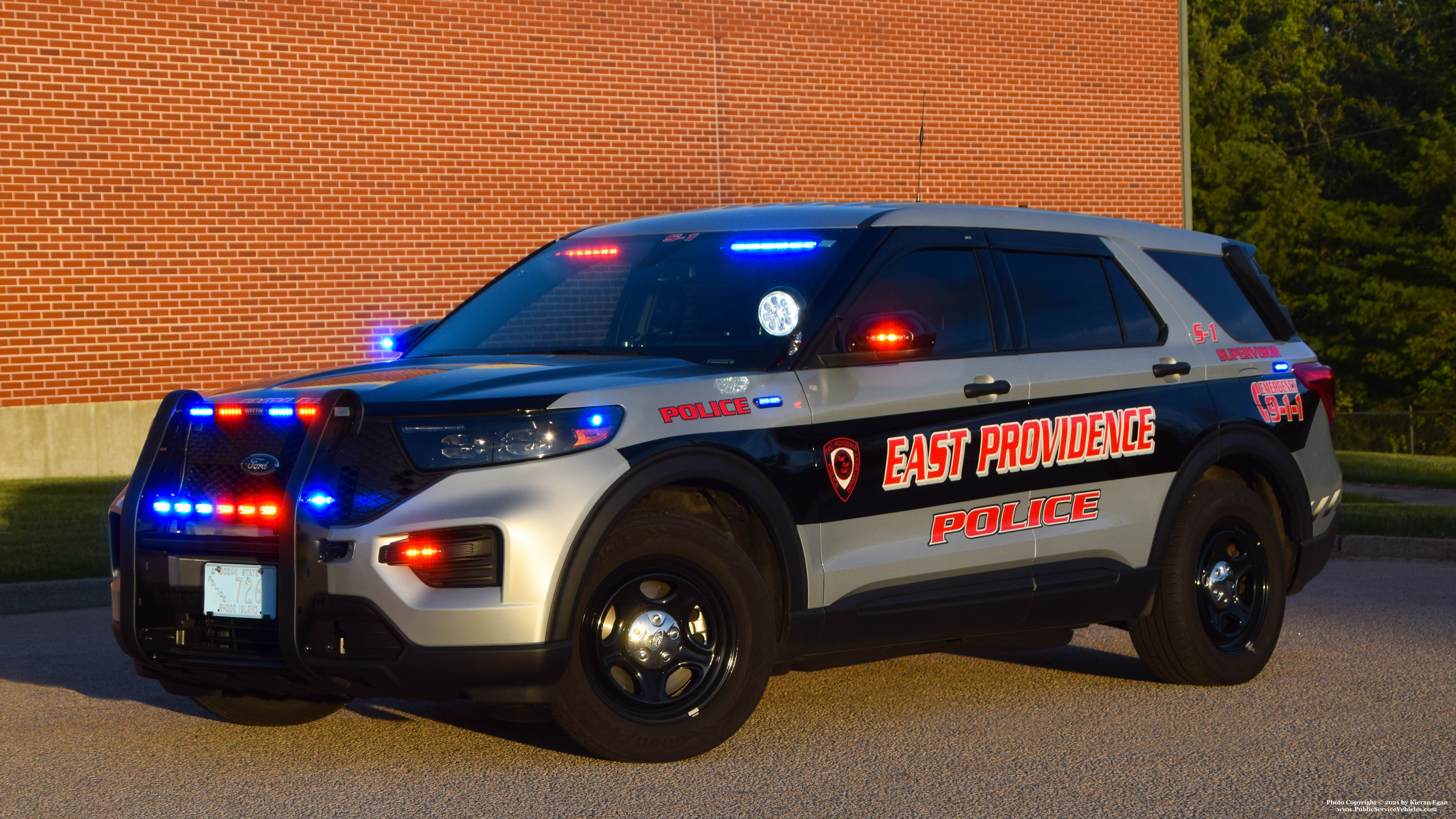 A photo  of East Providence Police
            Supervisor 1, a 2020 Ford Police Interceptor Utility             taken by Kieran Egan