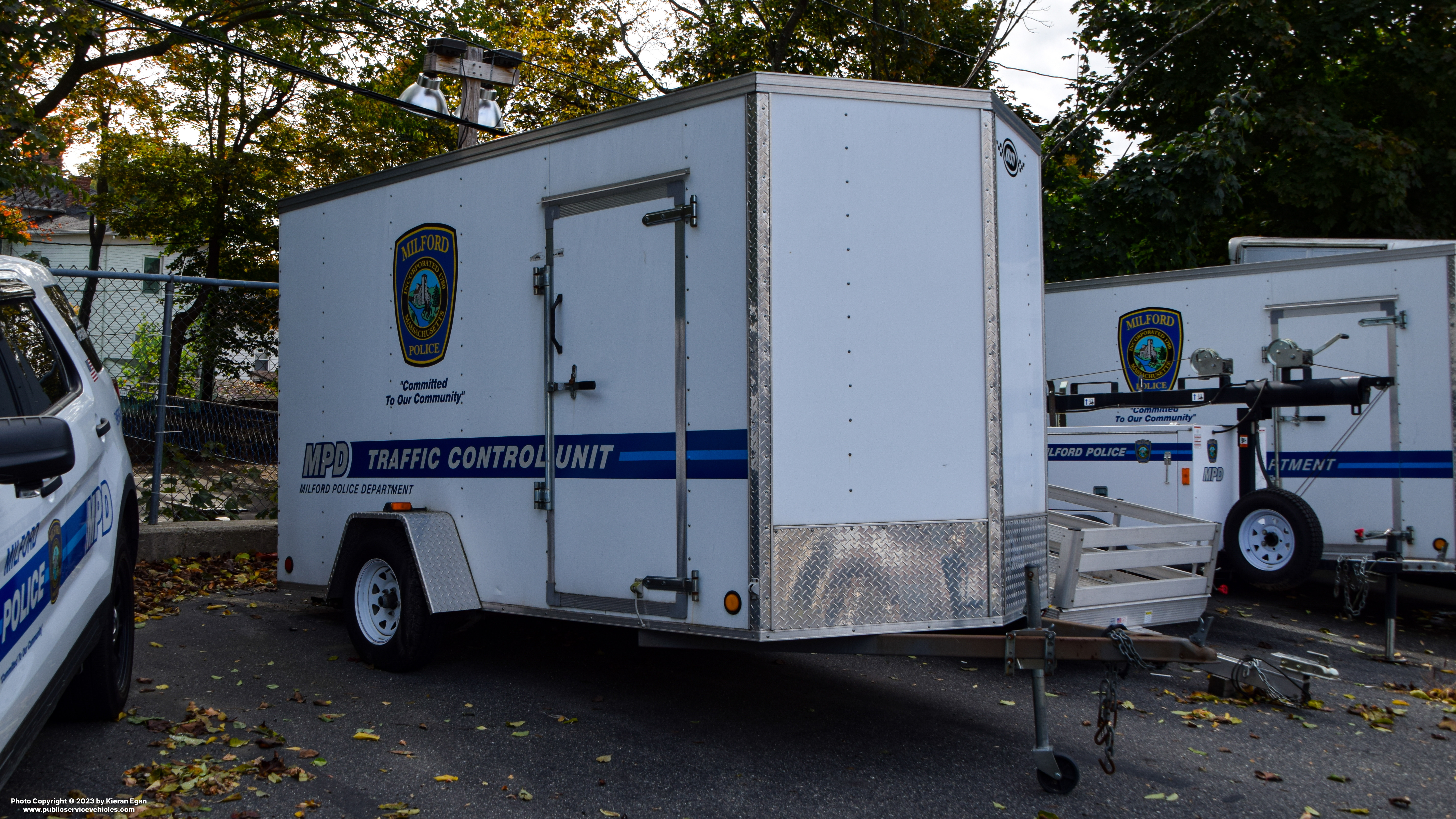 A photo  of Milford Police
            Traffic Control Trailer, a 2010 Kristi Trailer             taken by Kieran Egan