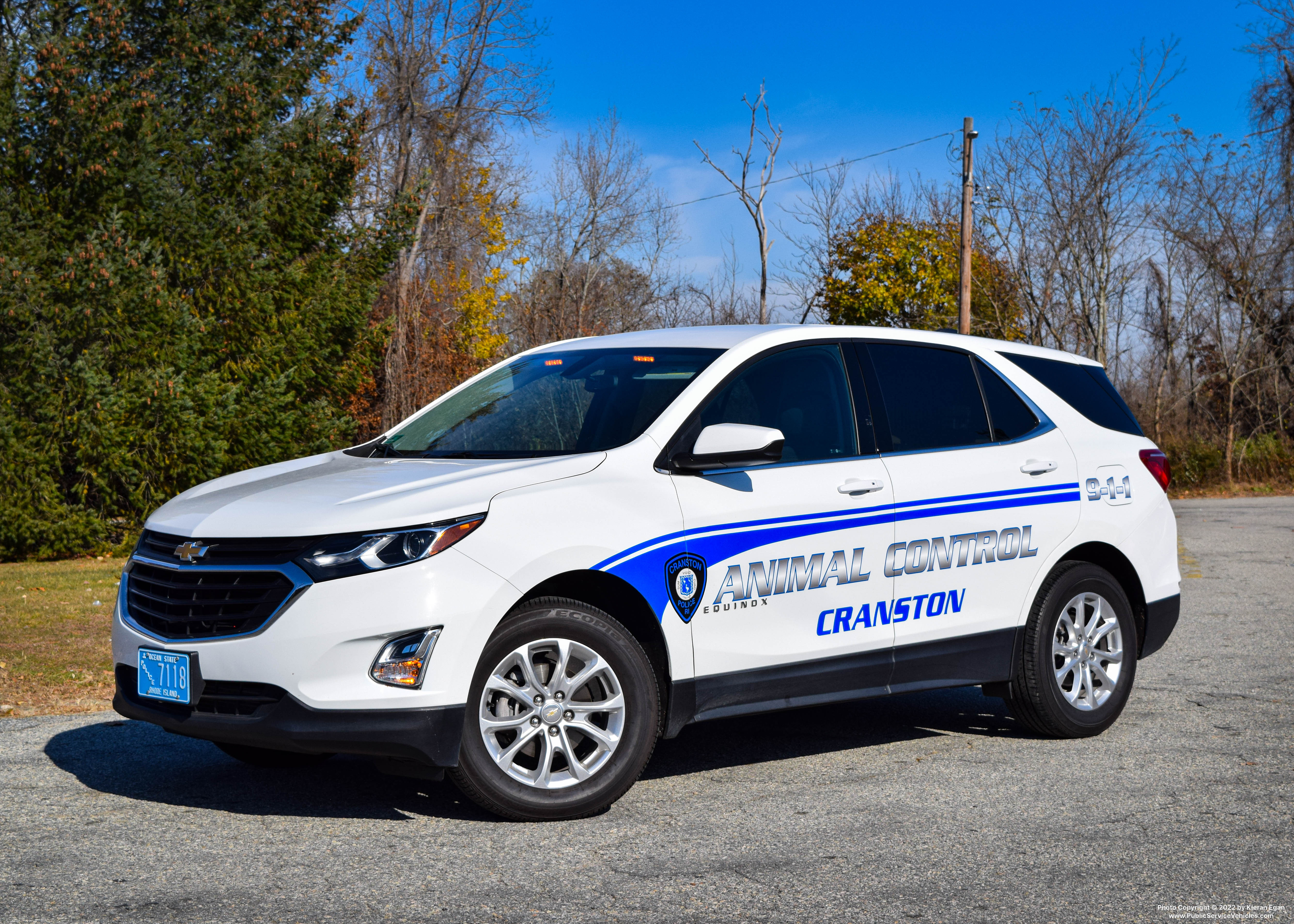 A photo  of Cranston Police
            Animal Control Unit, a 2018-2021 Chevrolet Equinox             taken by Kieran Egan