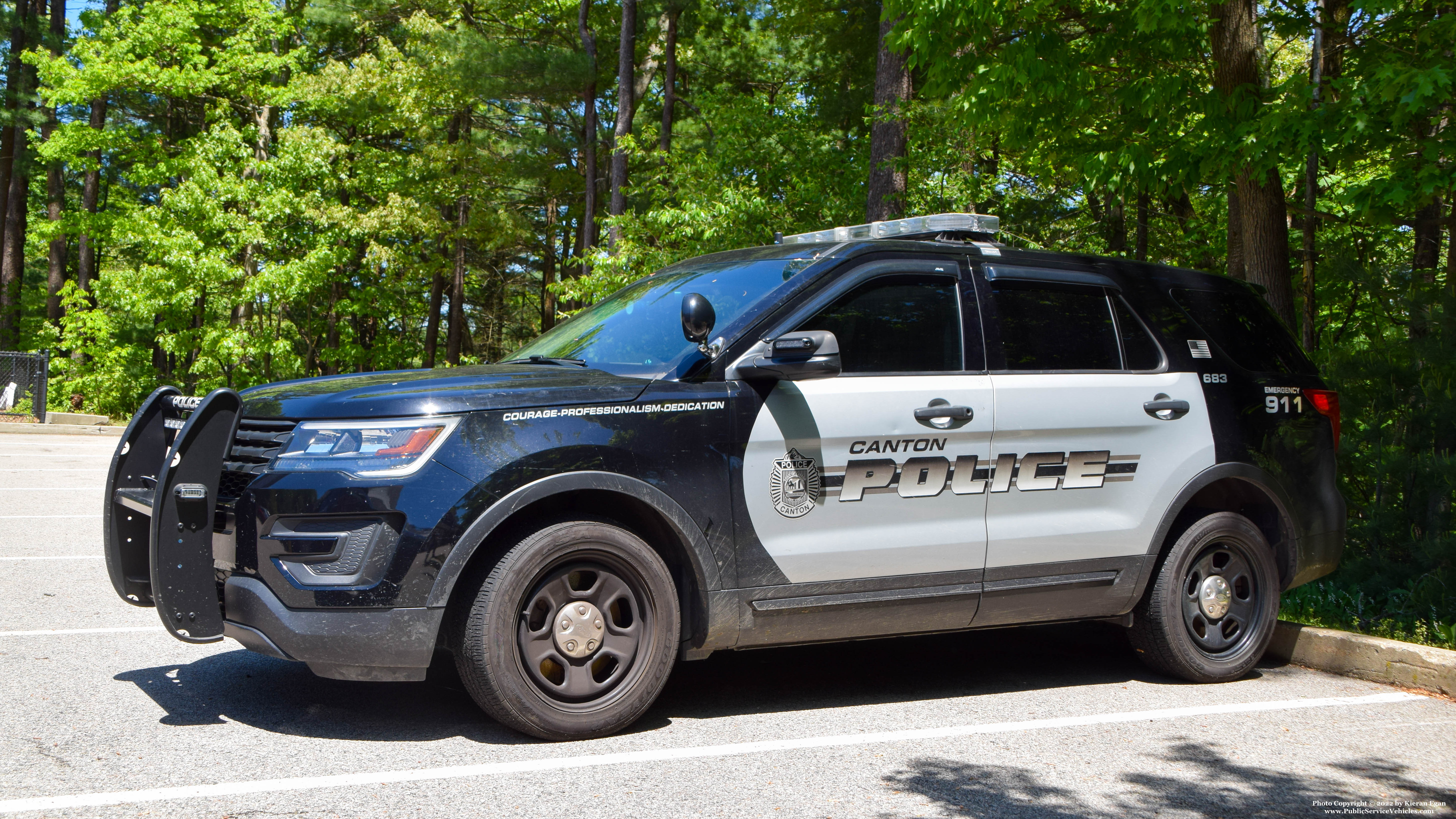 A photo  of Canton Police
            Cruiser 683, a 2016 Ford Police Interceptor Utility             taken by Kieran Egan