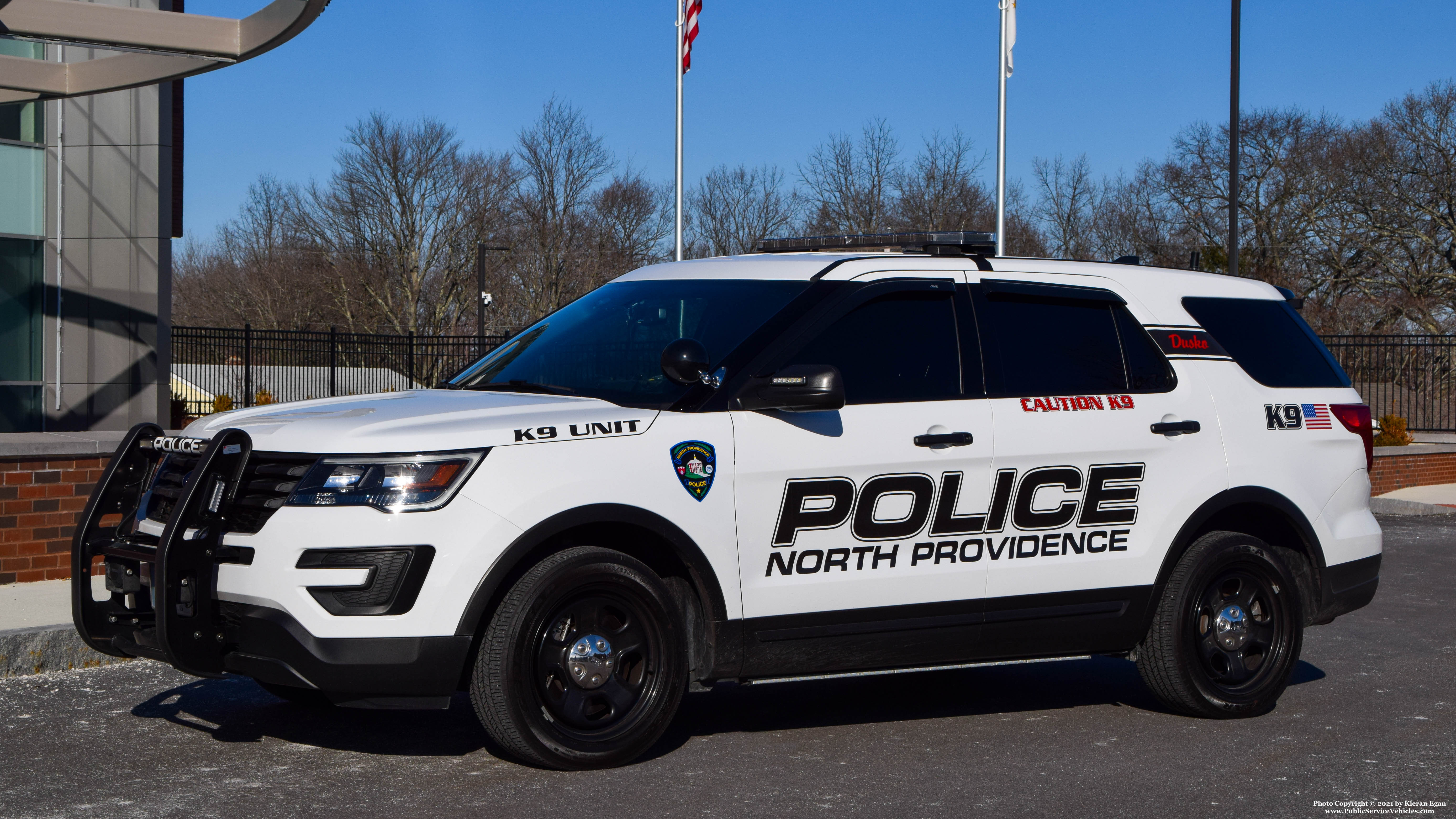 A photo  of North Providence Police
            Cruiser 407, a 2019 Ford Police Interceptor Utility             taken by Kieran Egan