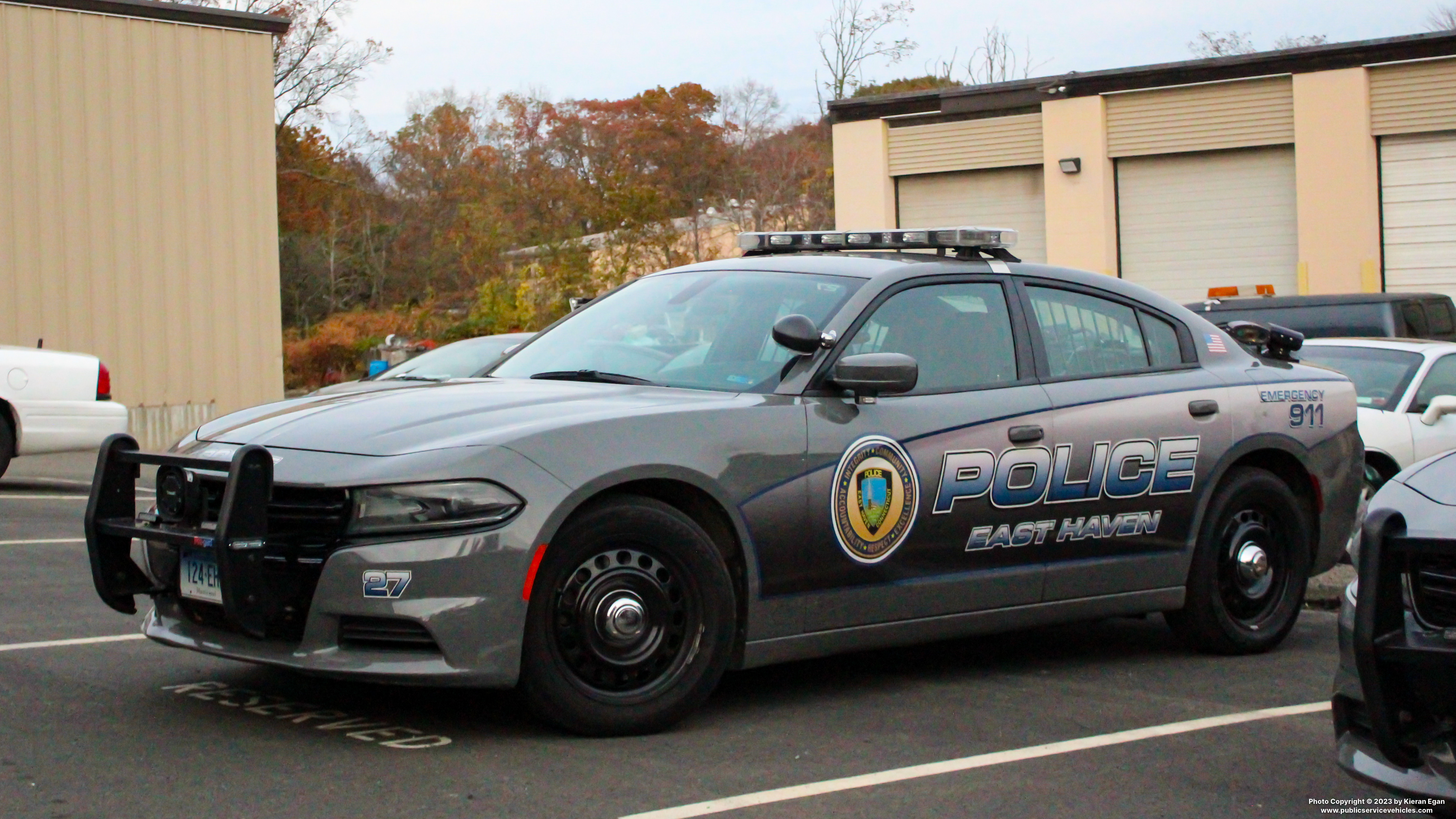 A photo  of East Haven Police
            Cruiser 27, a 2015-2020 Dodge Charger             taken by Kieran Egan