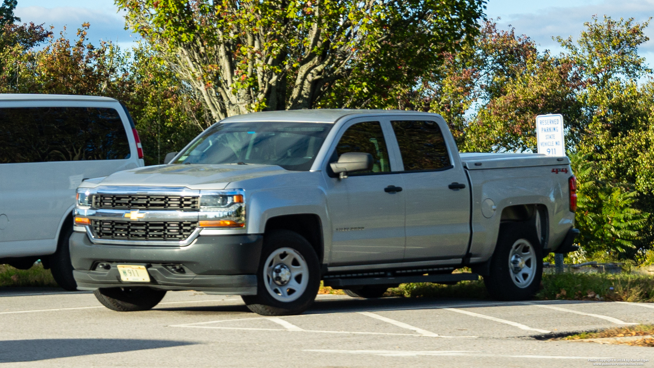 A photo  of Rhode Island Department of Corrections
            Cruiser 911, a 2016-2018 Chevrolet Silverado 1500 Crew Cab             taken by Kieran Egan