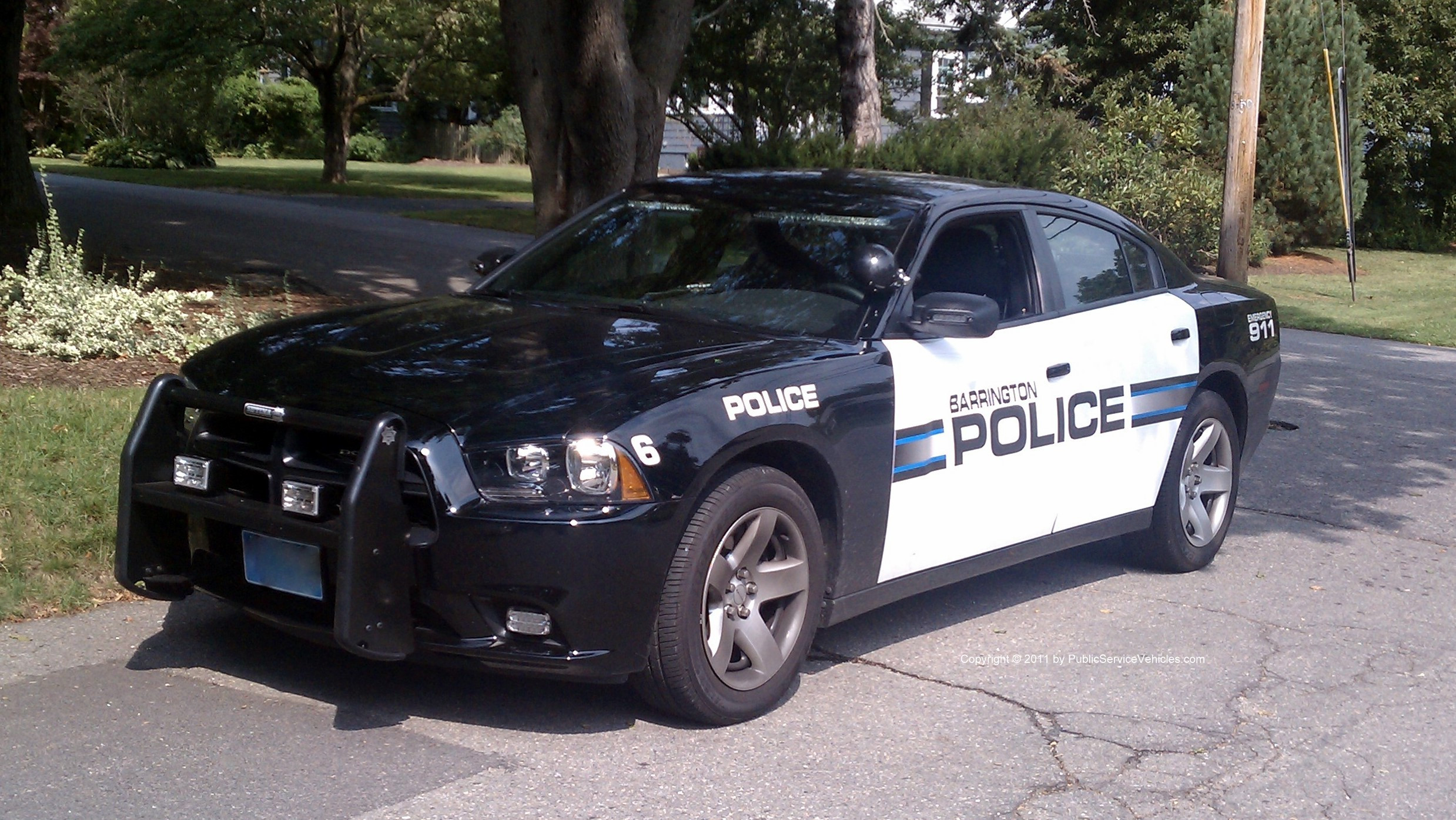 A photo  of Barrington Police
            Car 6, a 2011 Dodge Charger             taken by Kieran Egan