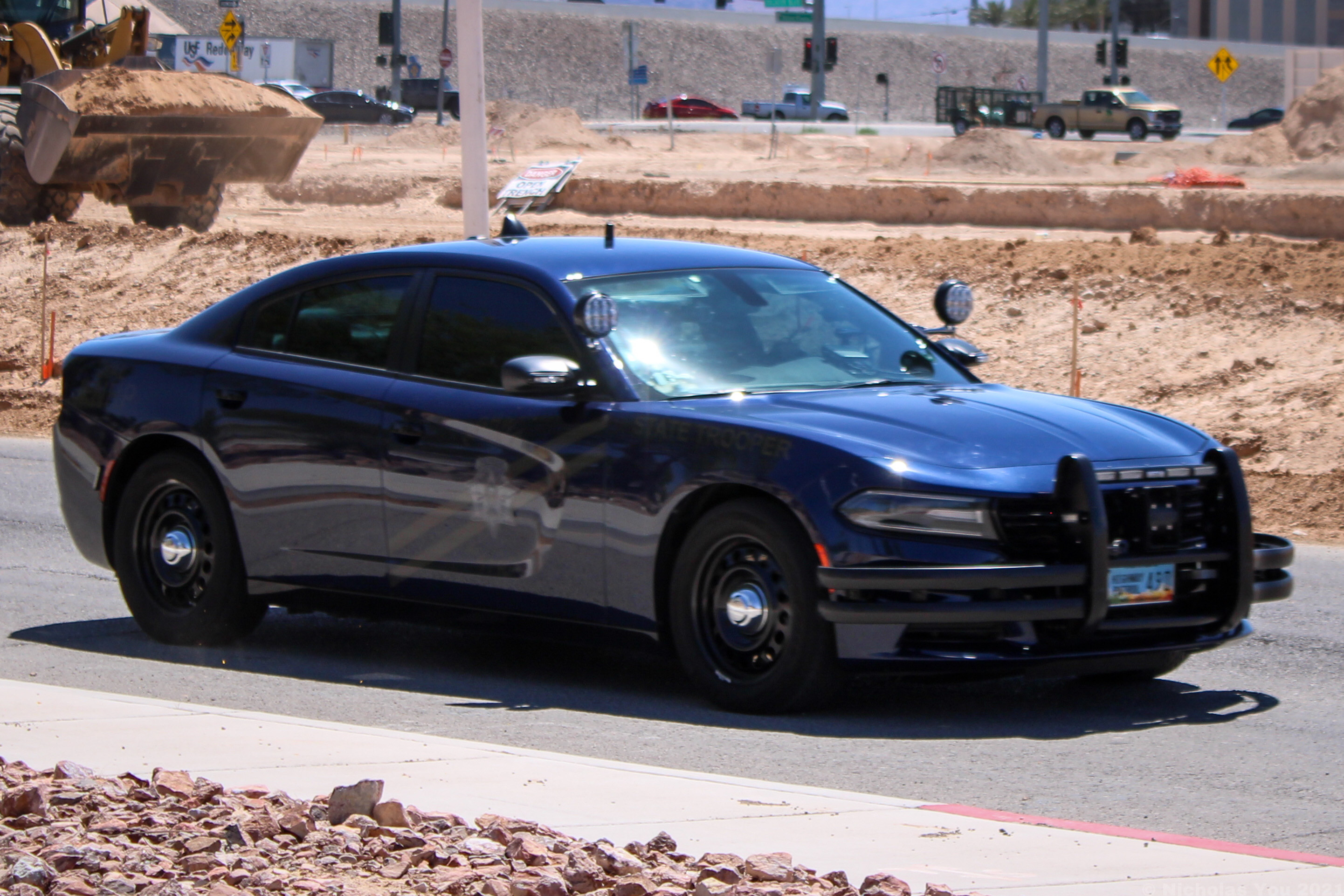 A photo  of Nevada State Police Highway Patrol
            Cruiser 491, a 2015-2020 Dodge Charger             taken by Nicholas You