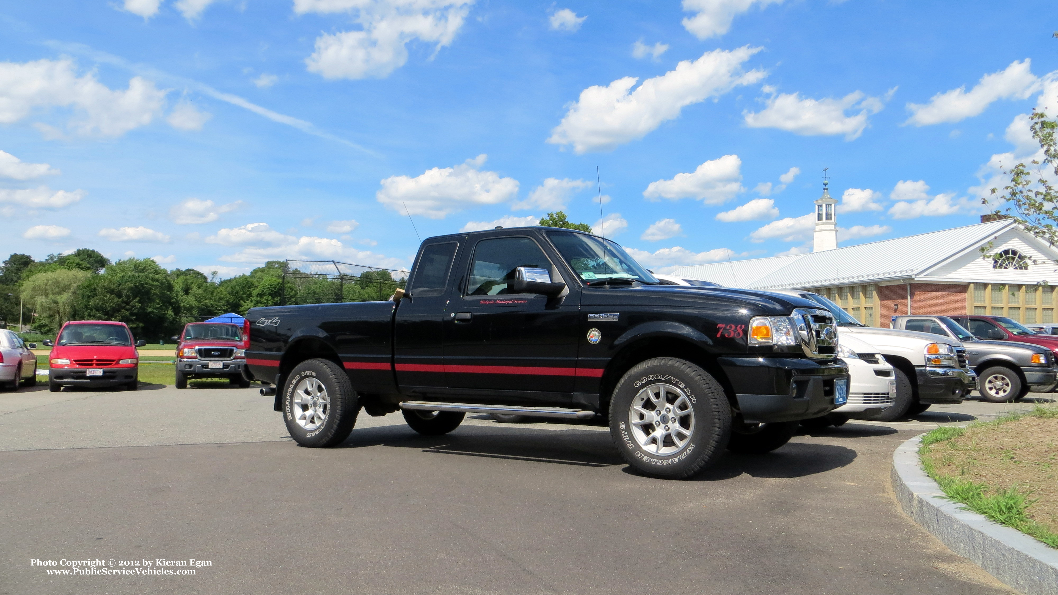 A photo  of Walpole Municipal Vehicles
            Truck 738, a 2007 Ford Ranger Super Cab             taken by Kieran Egan