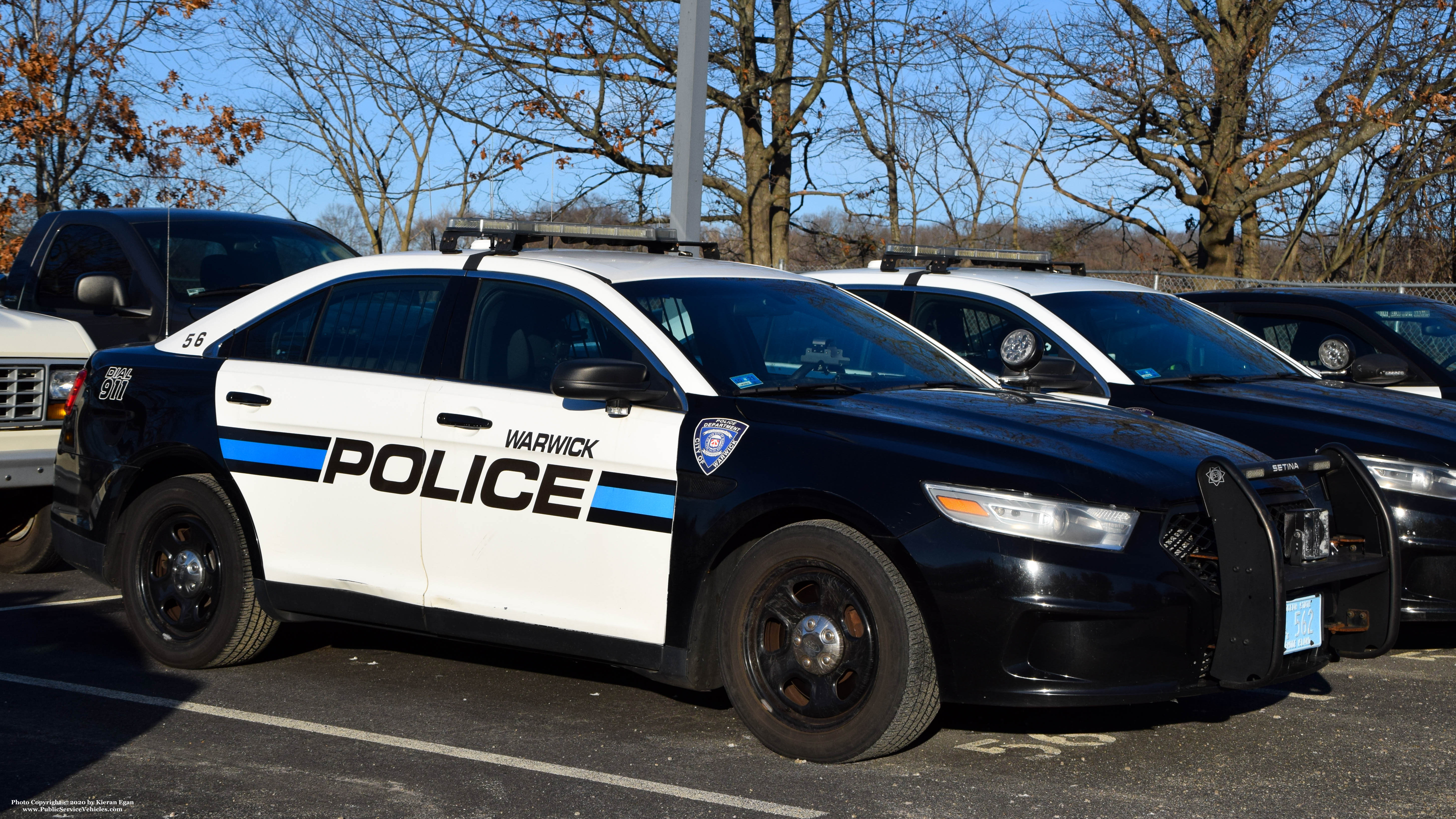 A photo  of Warwick Police
            Cruiser CP-56, a 2014 Ford Police Interceptor Sedan             taken by Kieran Egan