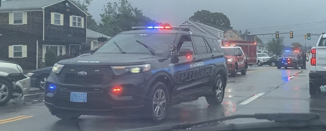 A photo  of Warwick Police
            Cruiser P-5, a 2021 Ford Police Interceptor Utility             taken by @riemergencyvehicles