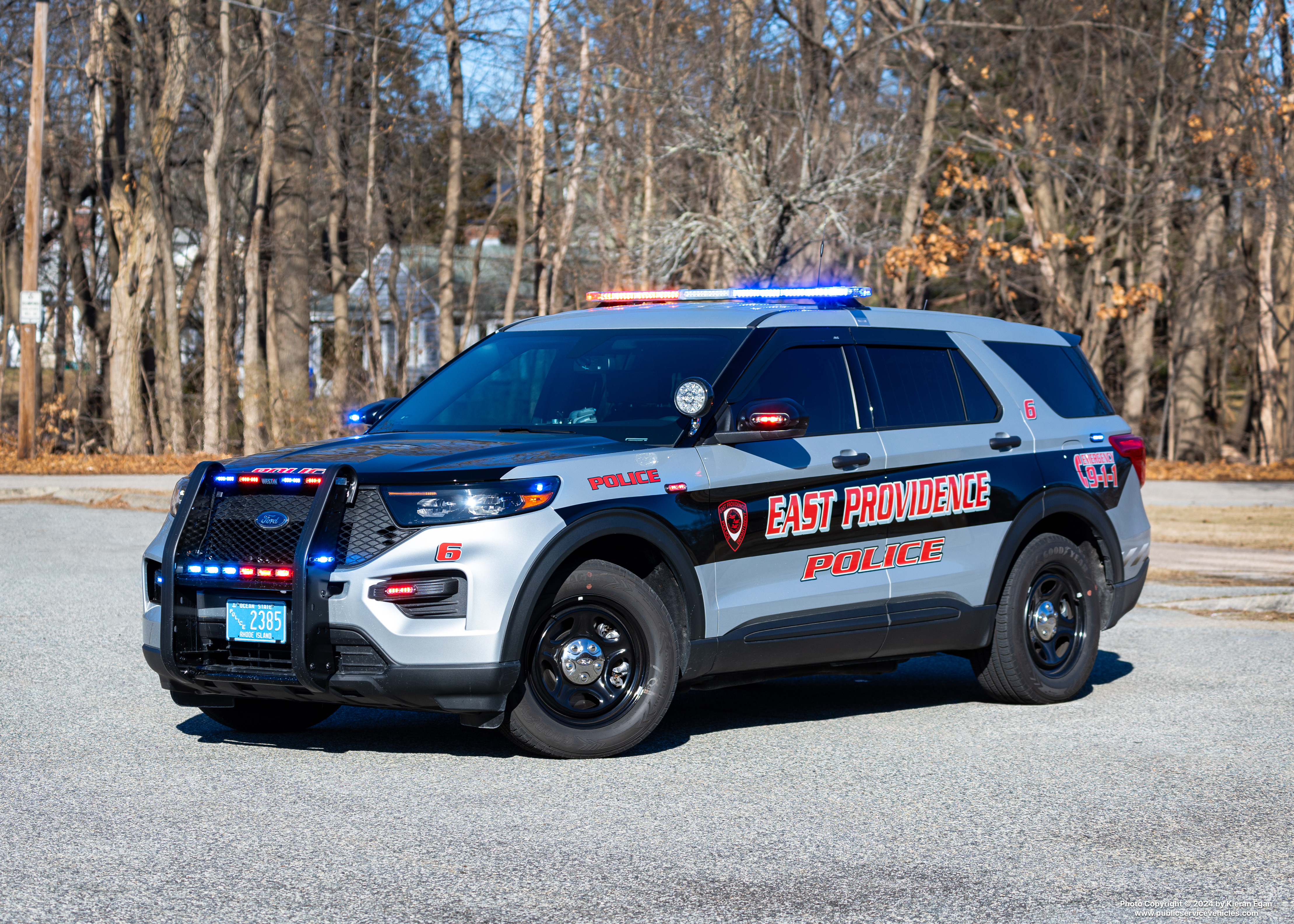 A photo  of East Providence Police
            Car 6, a 2022 Ford Police Interceptor Utility             taken by Kieran Egan