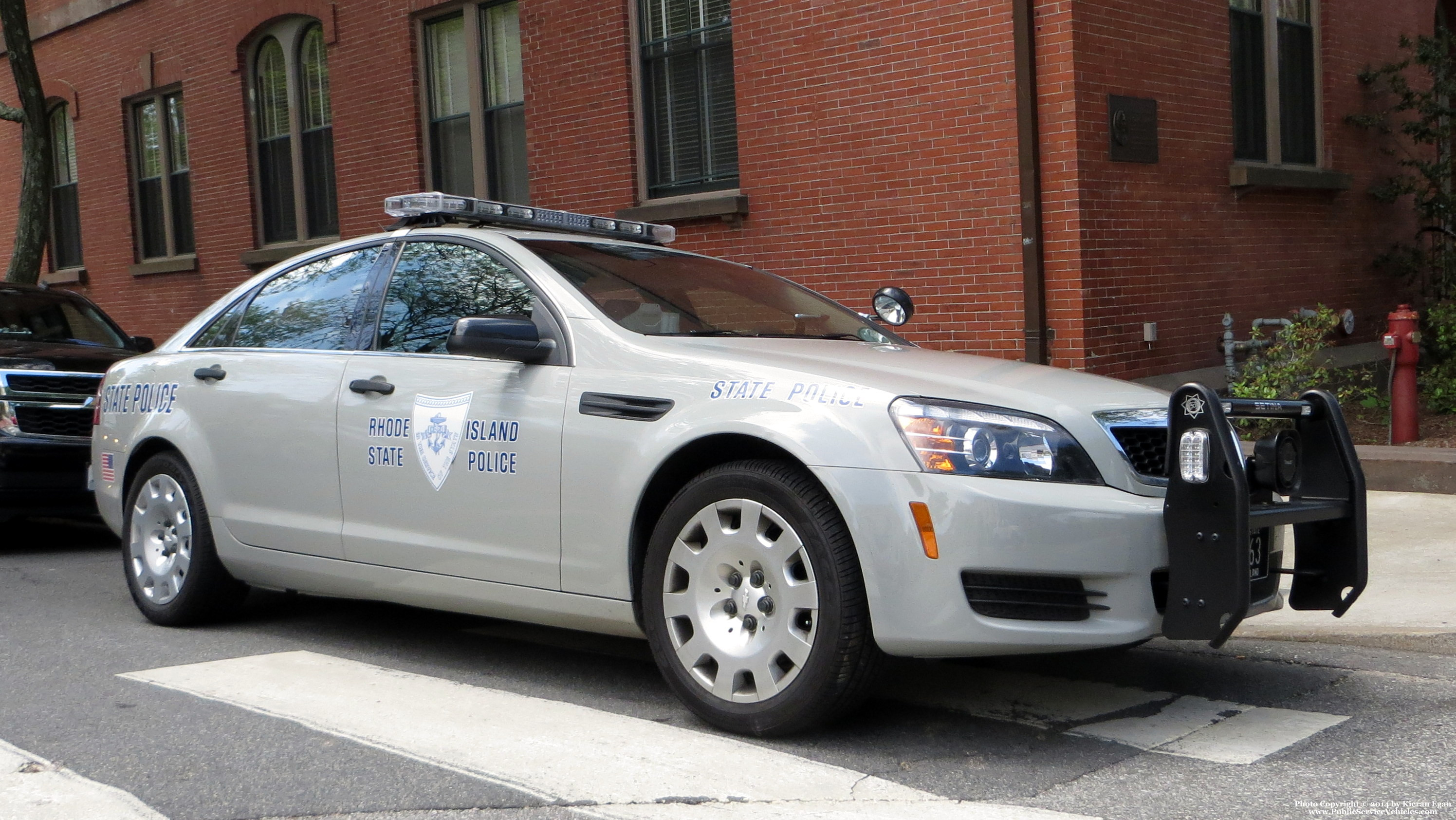A photo  of Rhode Island State Police
            Cruiser 63, a 2013 Chevrolet Caprice             taken by Kieran Egan
