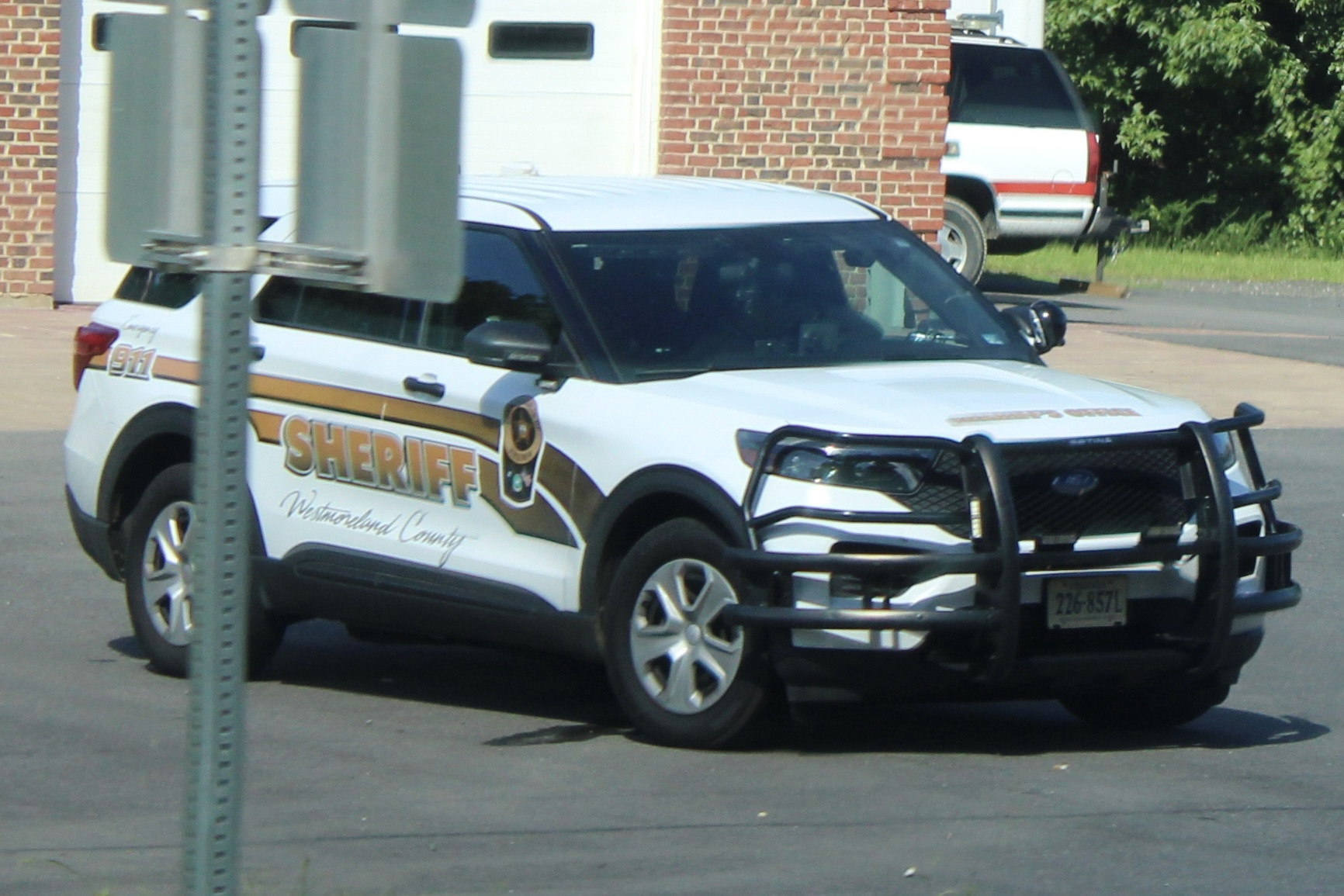 A photo  of Westmoreland County Sheriff
            Patrol, a 2021 Ford Police Interceptor Utility             taken by @riemergencyvehicles