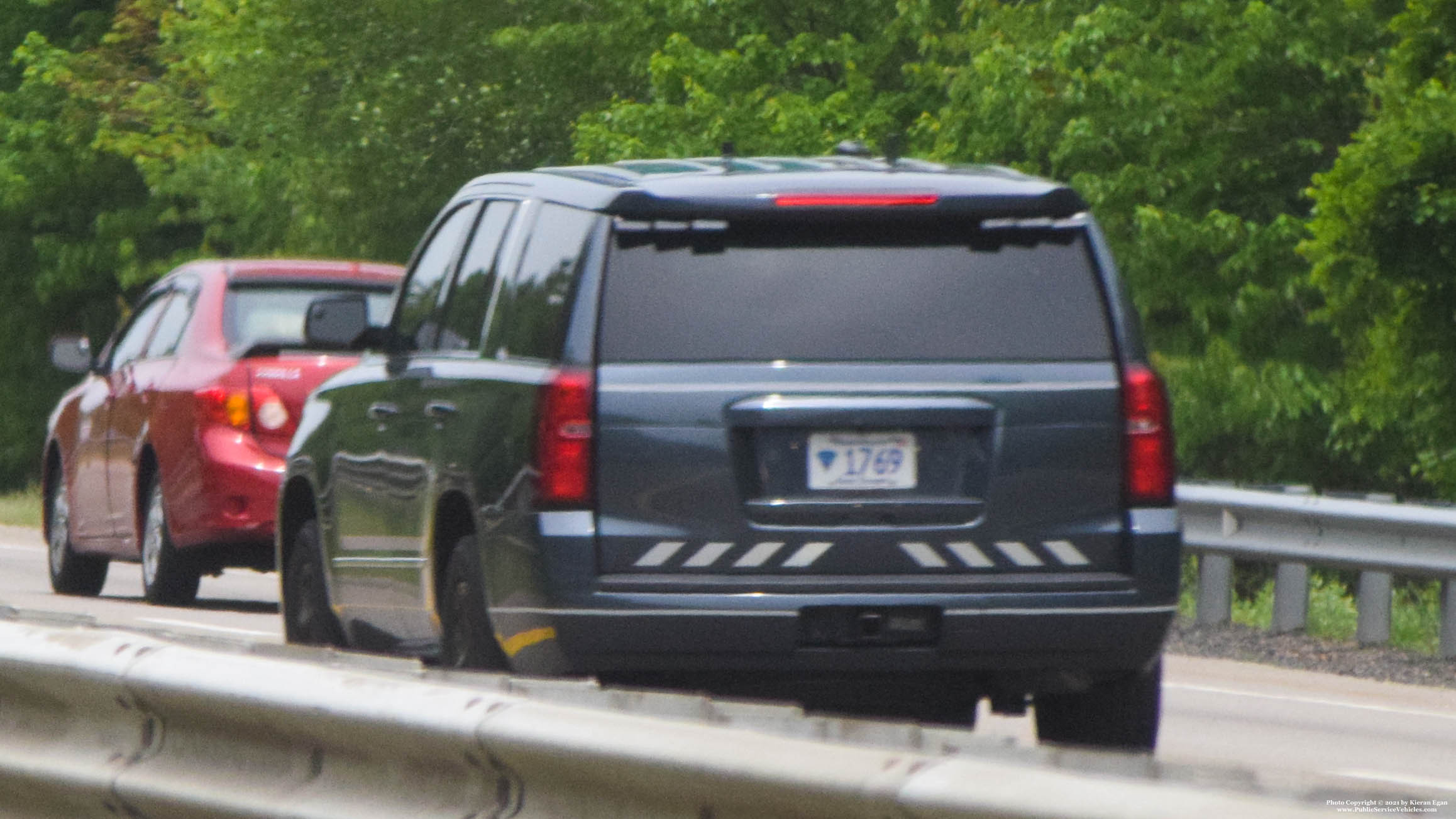 A photo  of Massachusetts State Police
            Cruiser 1769, a 2020 Chevrolet Tahoe             taken by Kieran Egan