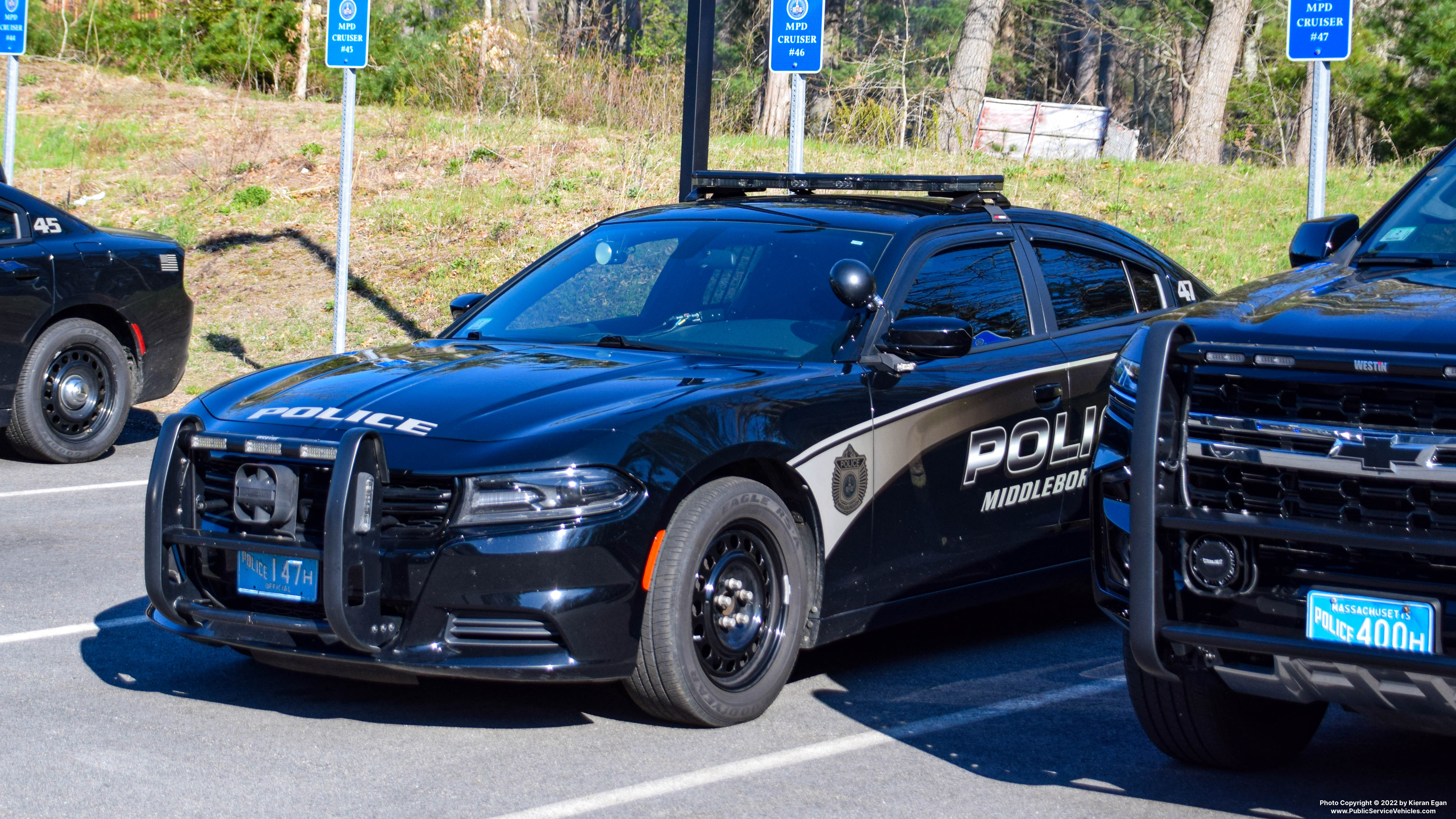 A photo  of Middleborough Police
            Cruiser 47, a 2019 Dodge Charger             taken by Kieran Egan