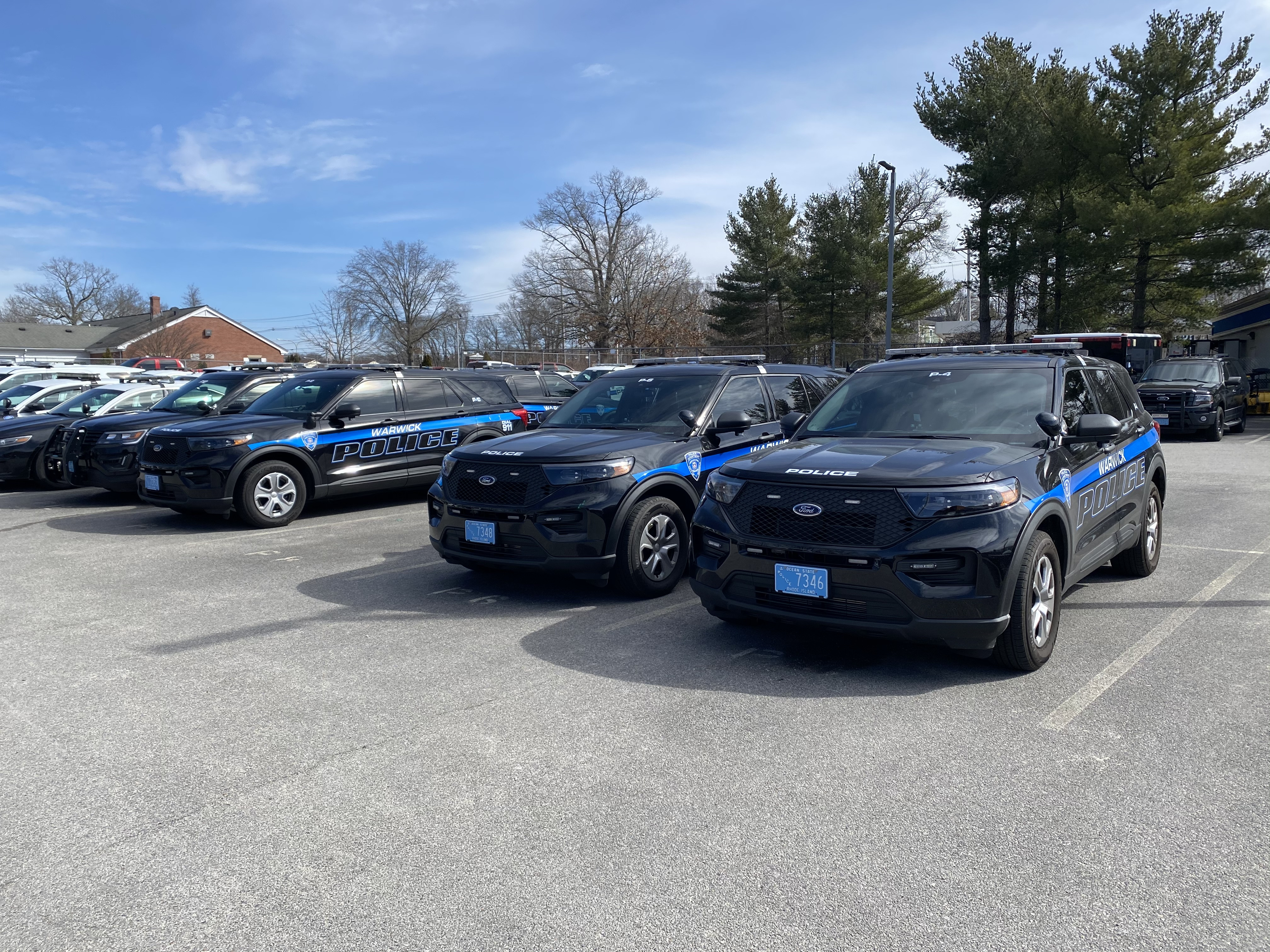 A photo  of Warwick Police
            Cruiser P-10, a 2021 Ford Police Interceptor Utility             taken by @riemergencyvehicles