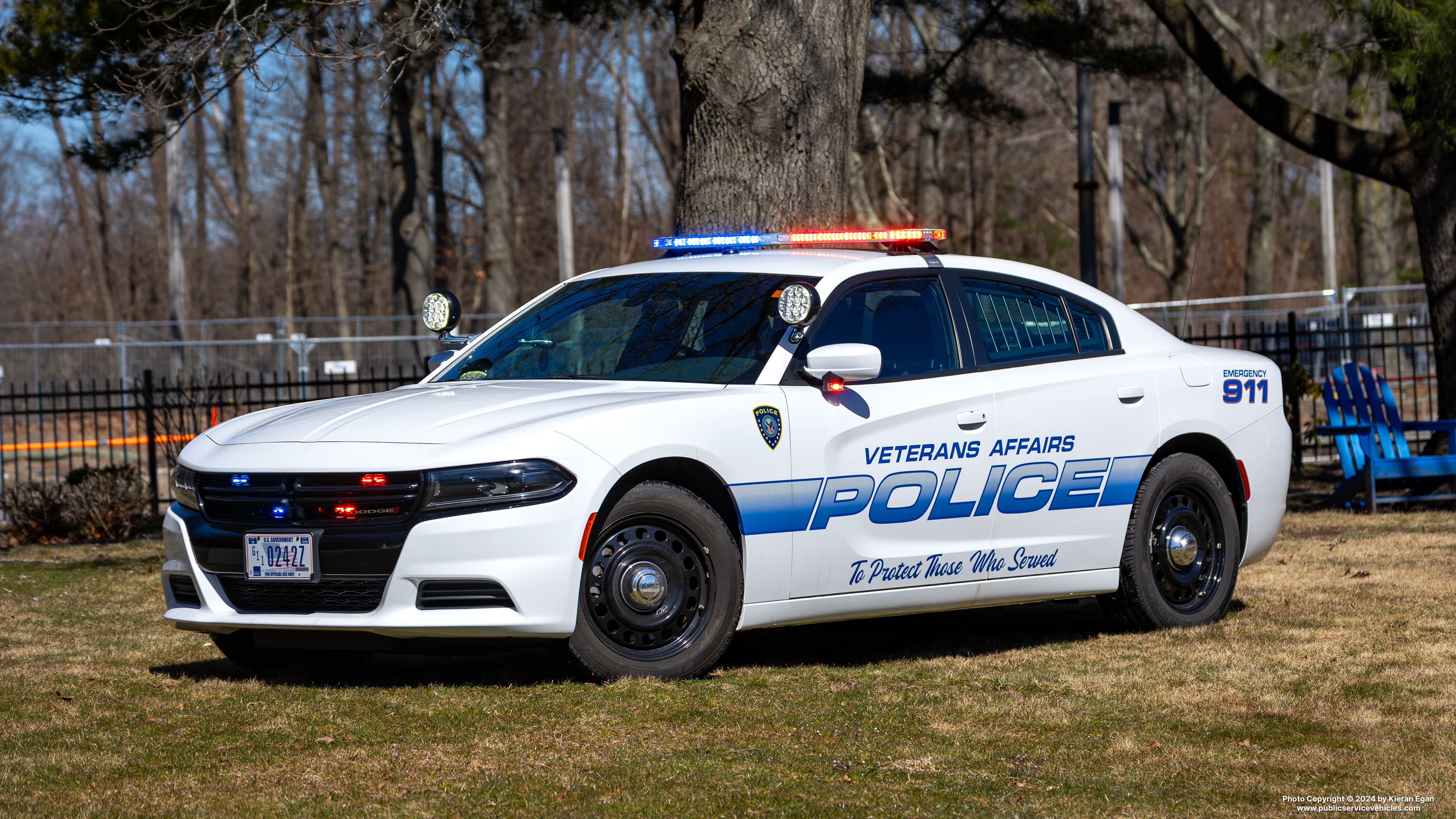 A photo  of Department of Veterans Affairs Police
            Cruiser 0242Z, a 2022 Dodge Charger             taken by Kieran Egan