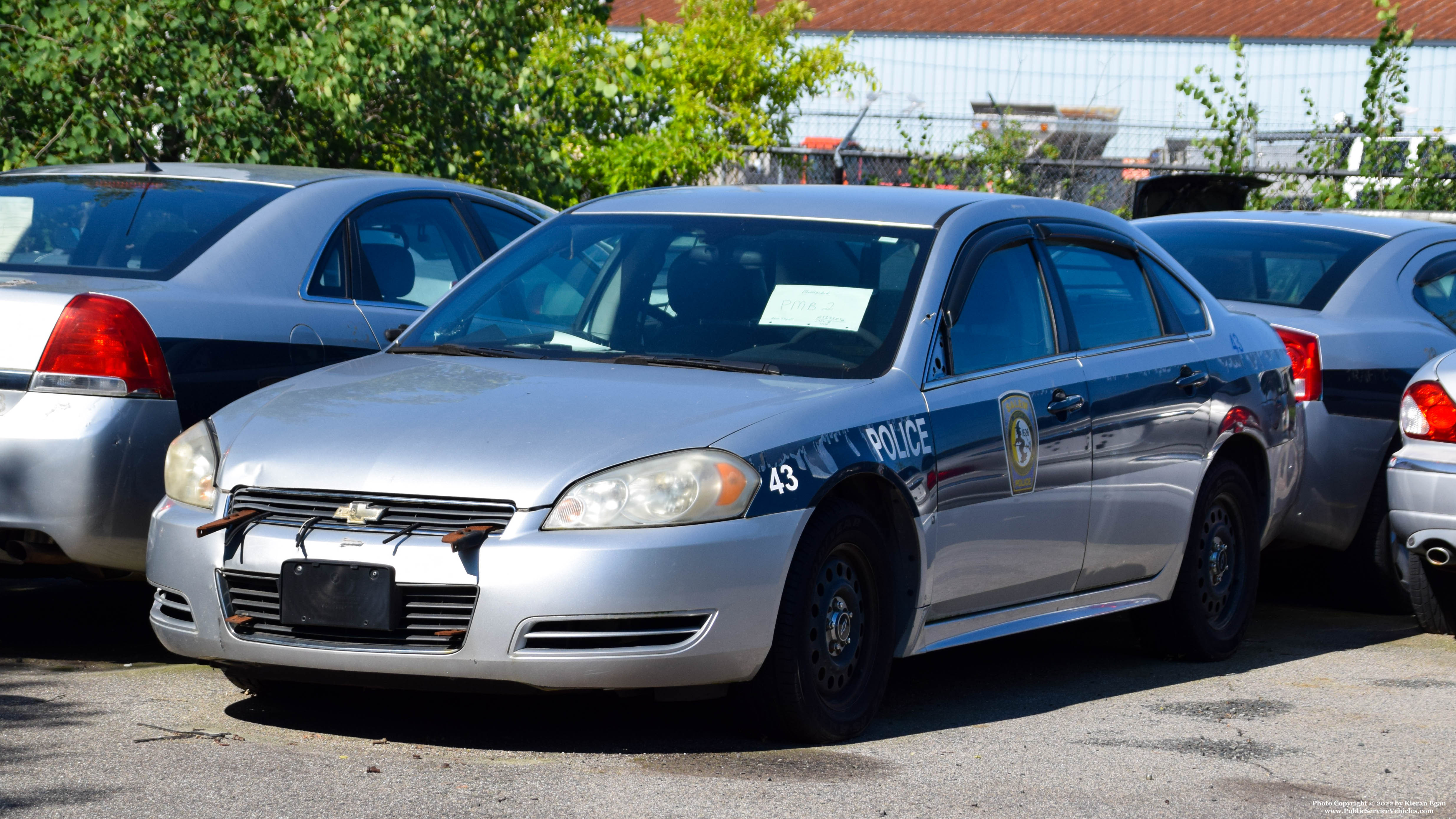 A photo  of Salem Police
            Cruiser 43, a 2010 Chevrolet Impala             taken by Kieran Egan