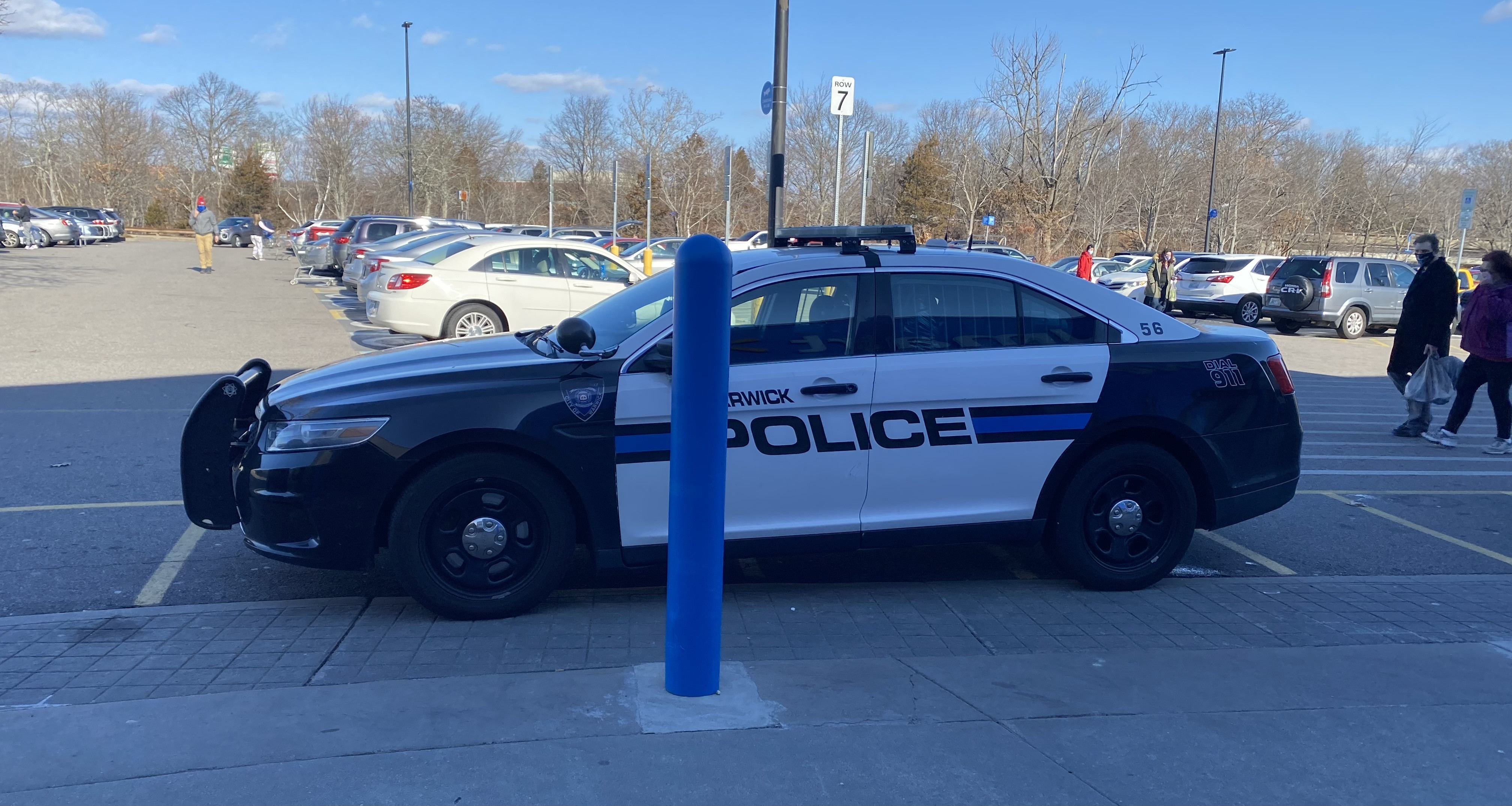 A photo  of Warwick Police
            Cruiser CP-56, a 2014 Ford Police Interceptor Sedan             taken by @riemergencyvehicles