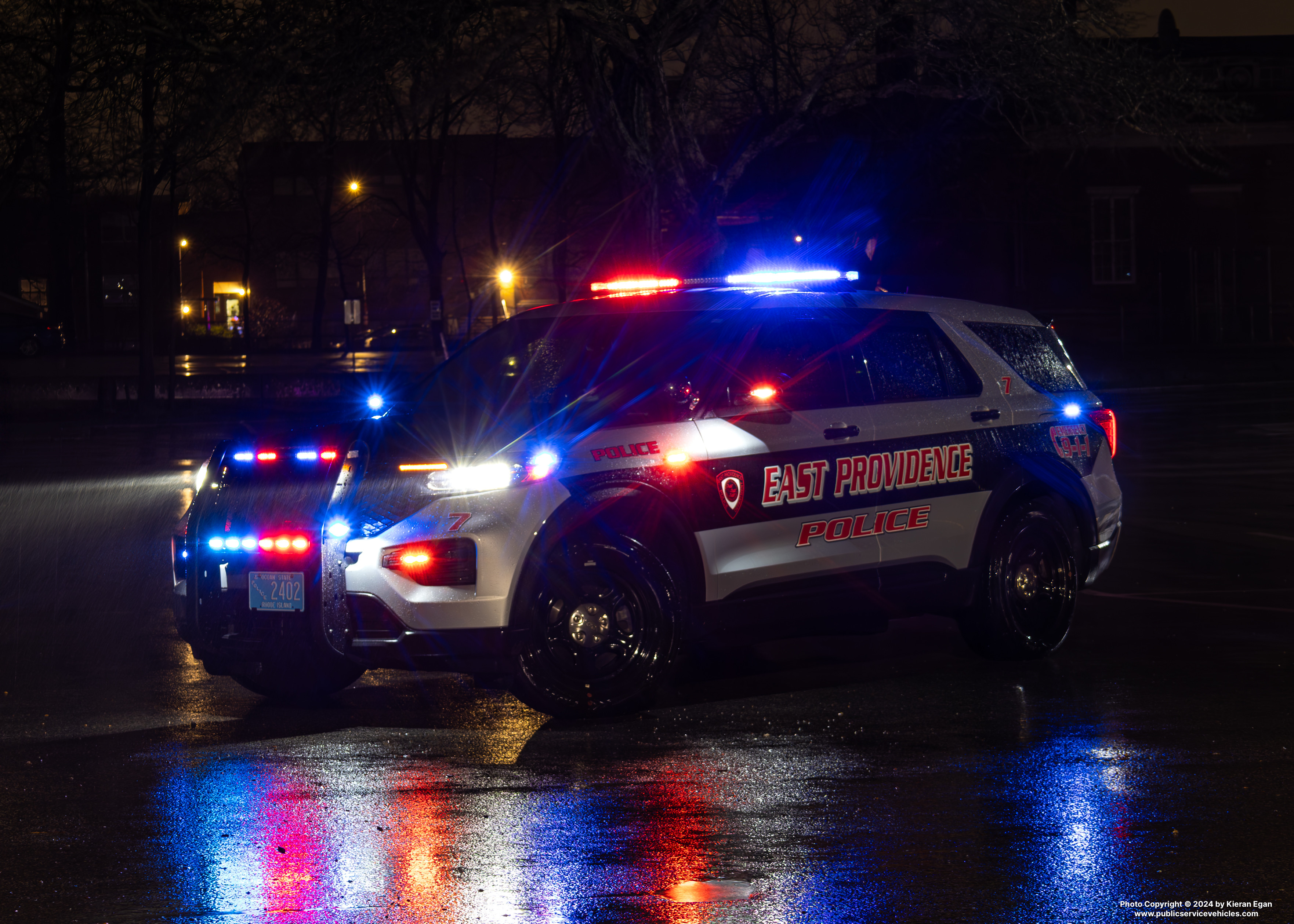 A photo  of East Providence Police
            Car 7, a 2022 Ford Police Interceptor Utility             taken by Kieran Egan