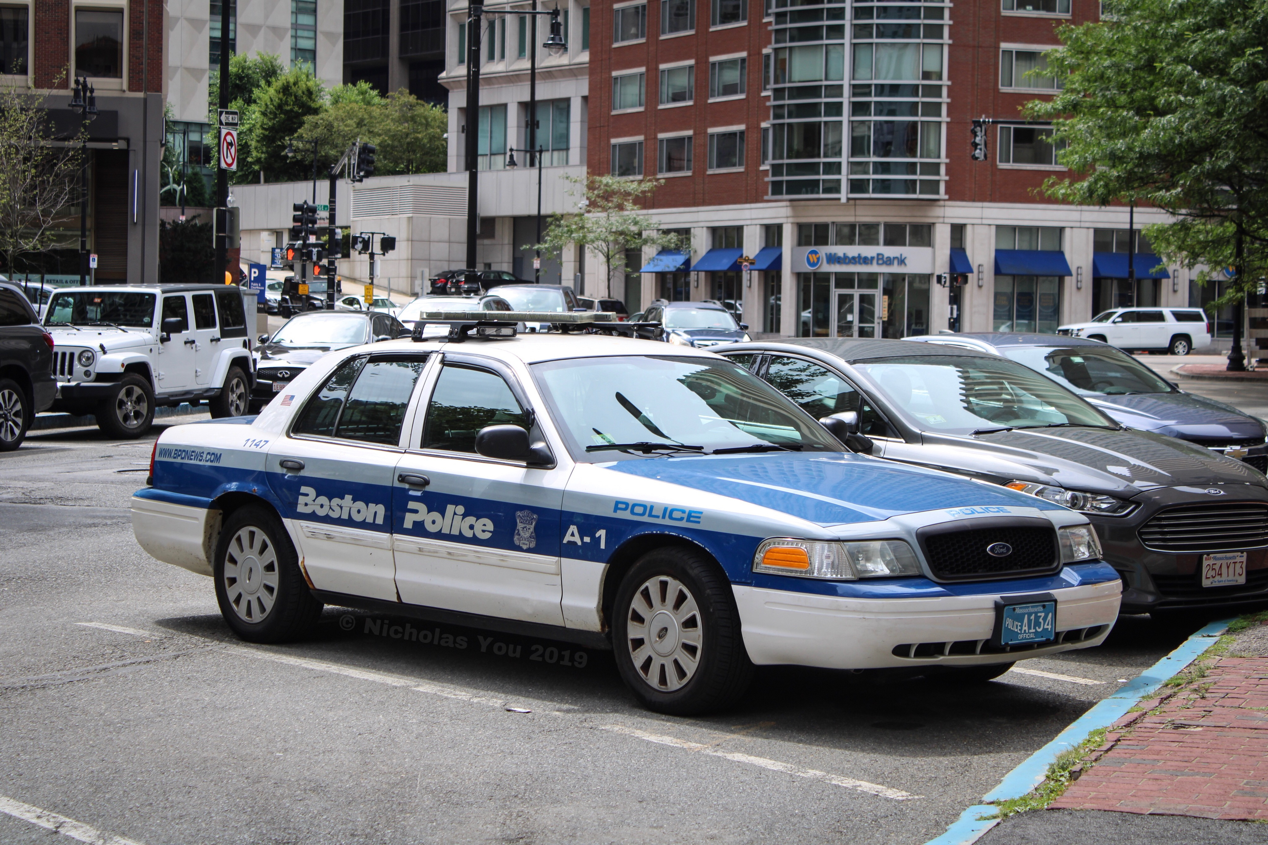 A photo  of Boston Police
            Cruiser 1147, a 2011 Ford Crown Victoria Police Interceptor             taken by Nicholas You