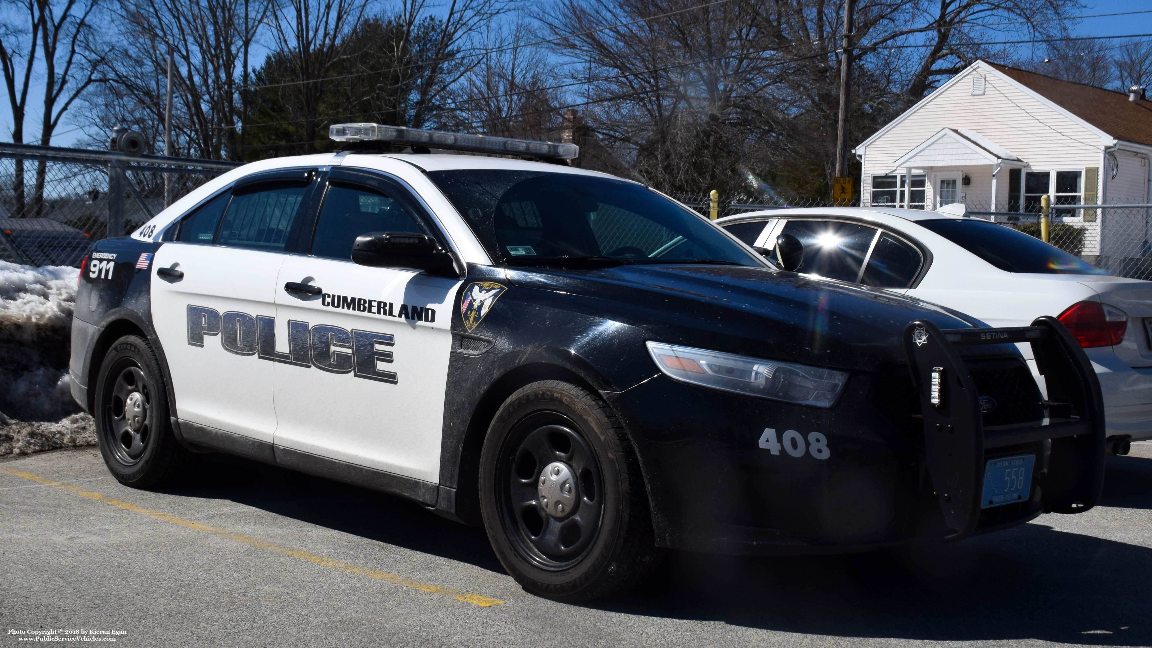 A photo  of Cumberland Police
            Cruiser 408, a 2013-2018 Ford Police Interceptor Sedan             taken by Kieran Egan