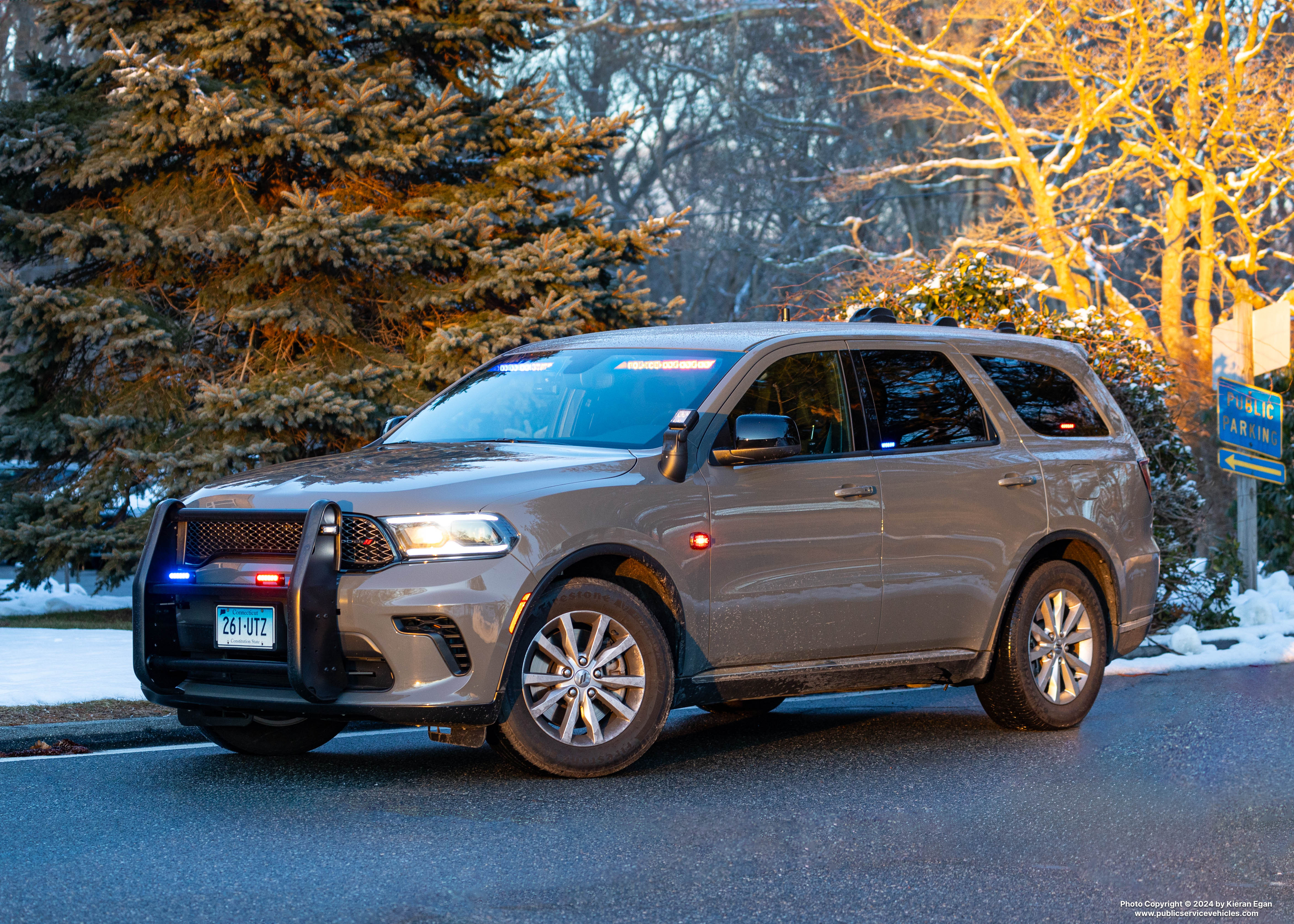 A photo  of Connecticut State Police
            Cruiser 261, a 2023 Dodge Durango Pursuit             taken by Kieran Egan