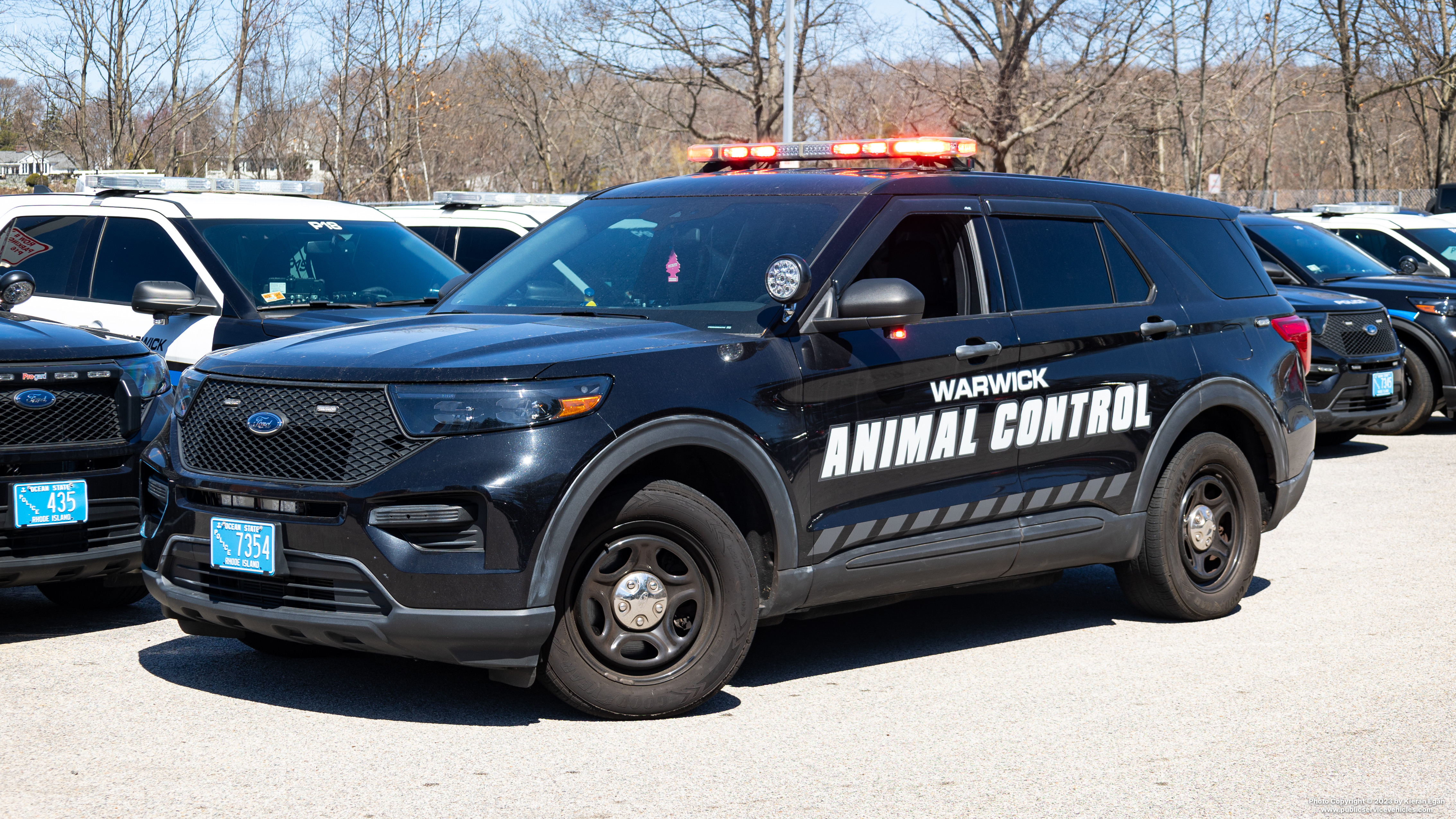 A photo  of Warwick Police
            Animal Control Unit, a 2021 Ford Police Interceptor Utility             taken by Kieran Egan