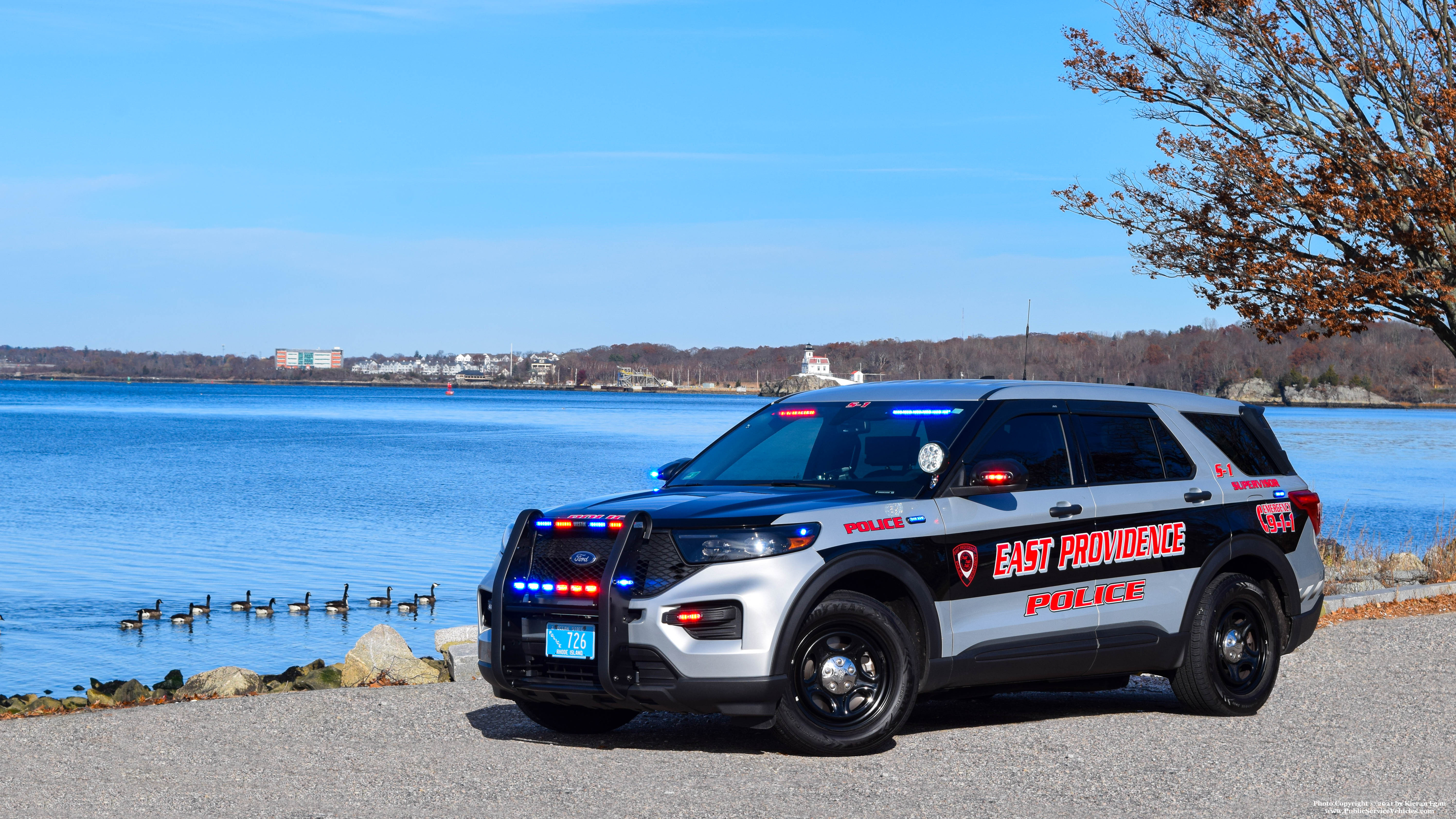 A photo  of East Providence Police
            Supervisor 1, a 2020 Ford Police Interceptor Utility             taken by Kieran Egan