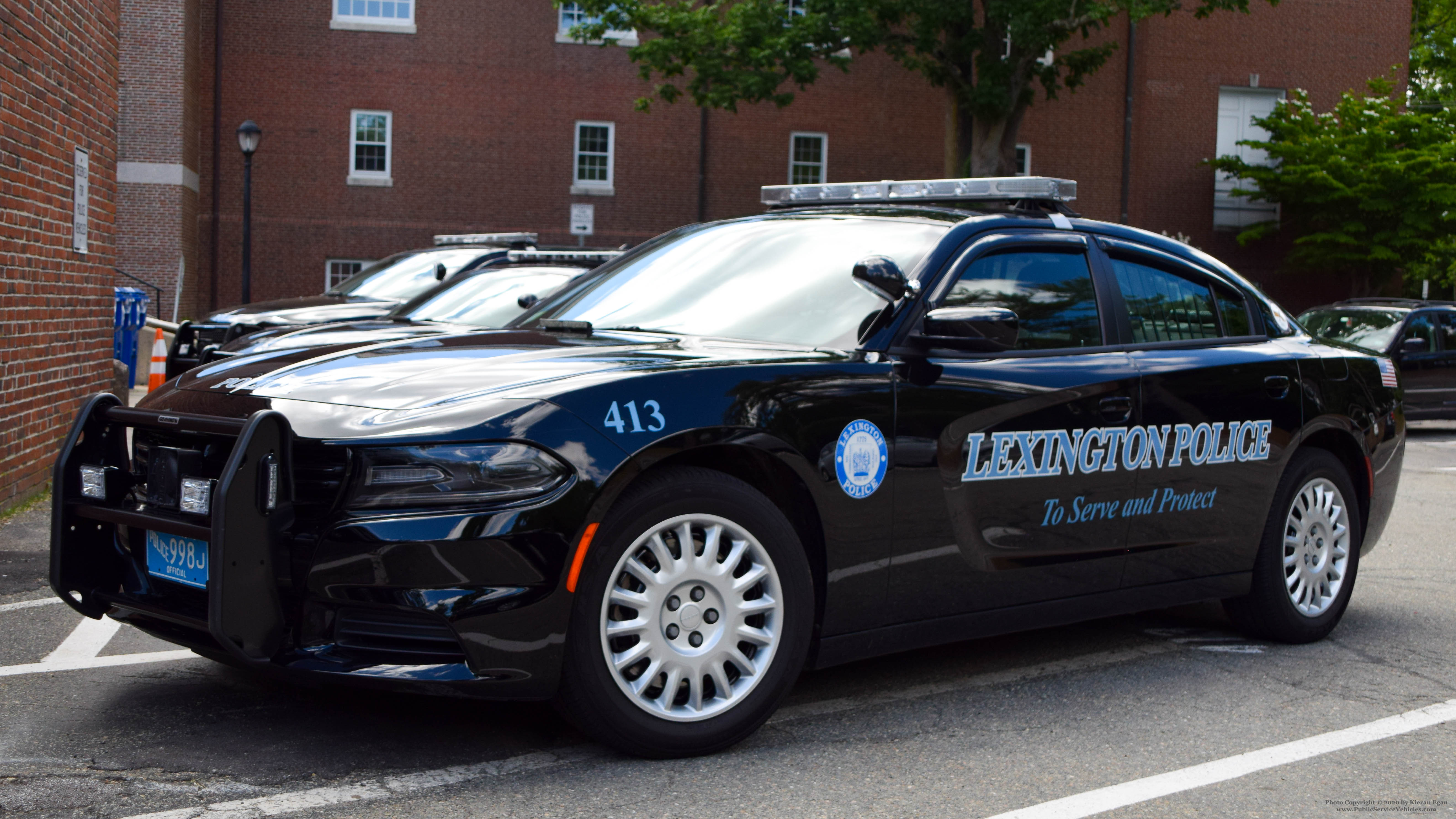 A photo  of Lexington Police
            Cruiser 413, a 2019 Dodge Charger             taken by Kieran Egan